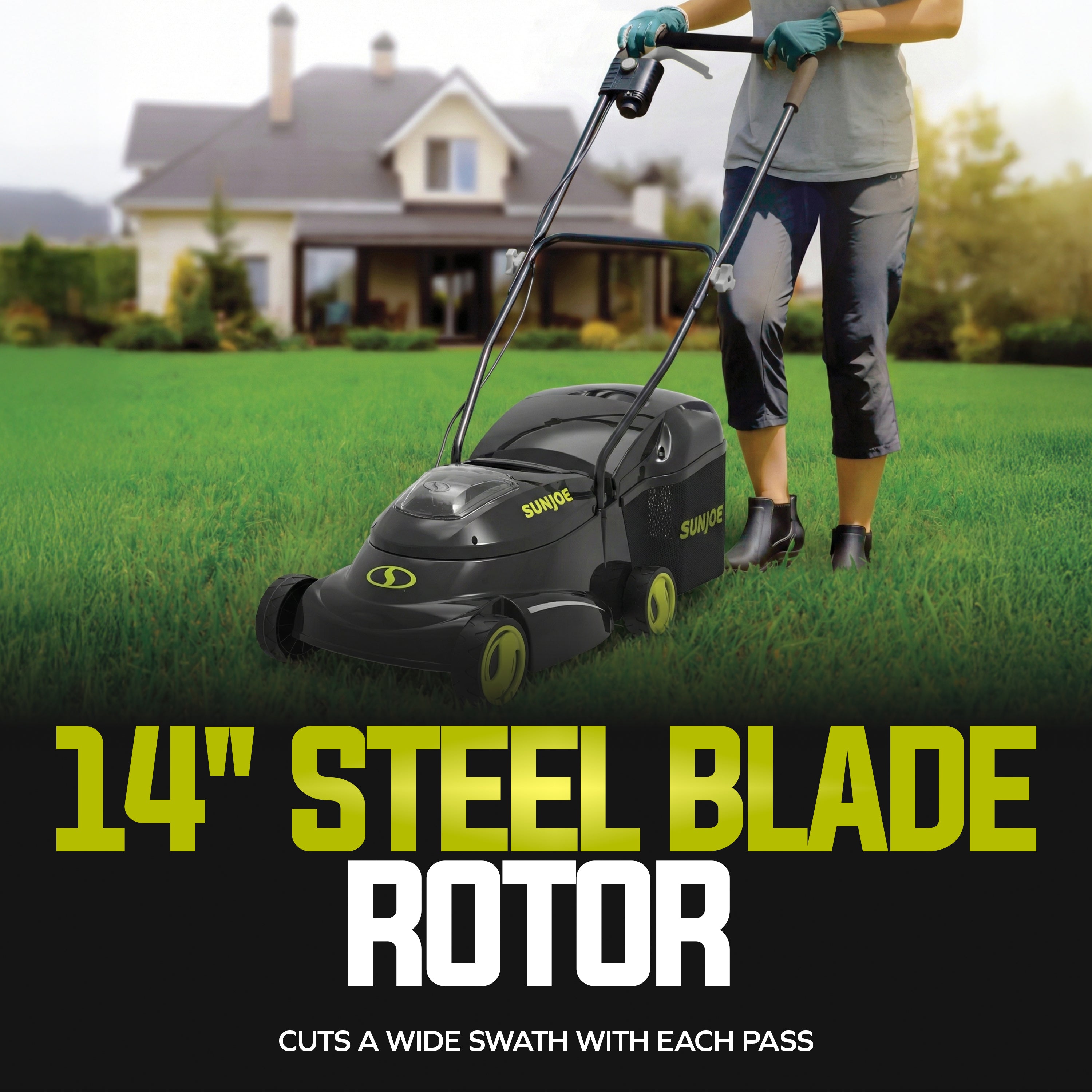 Sun Joe MJ24C-14-XR Cordless Lawn Mower with Brushless Motor