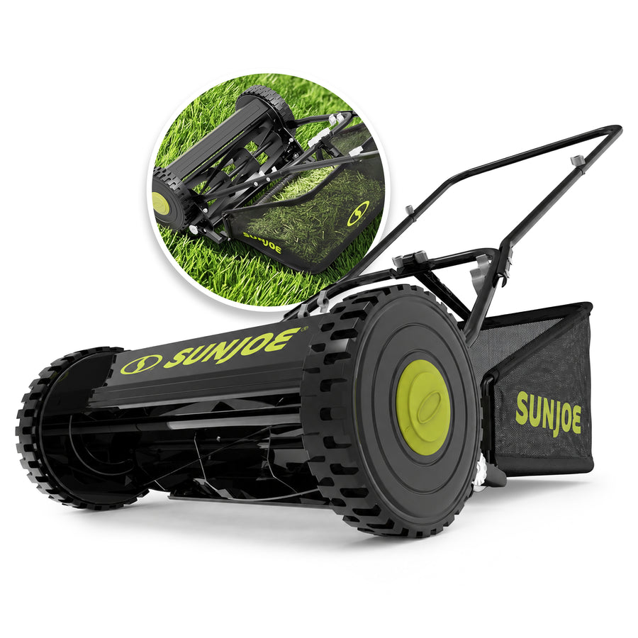 Sun Joe MJ500M manual reel mower hero image