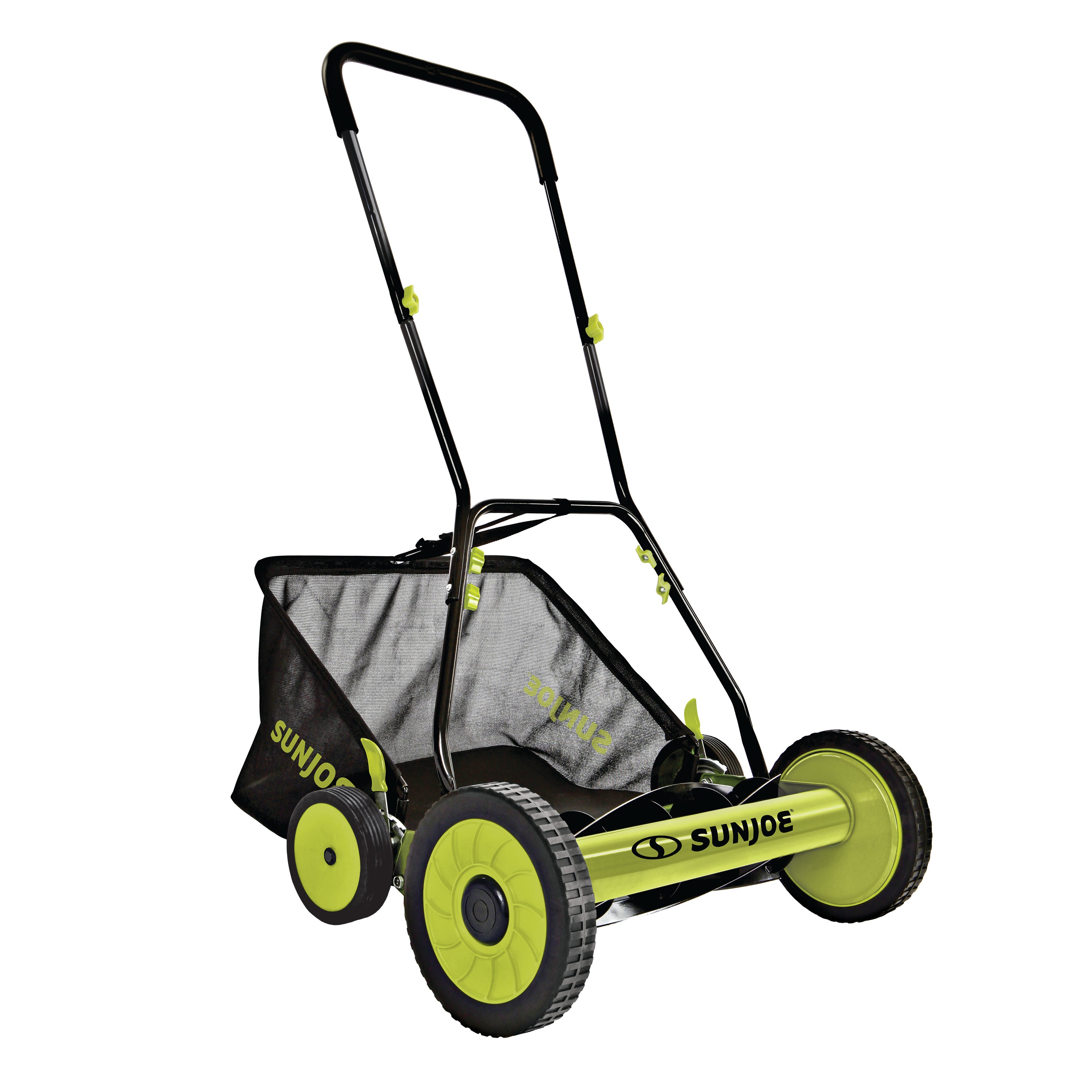 Sun Joe MJ502M Manual Reel Mower W/ Grass Catcher | 20-inch | 9-Position