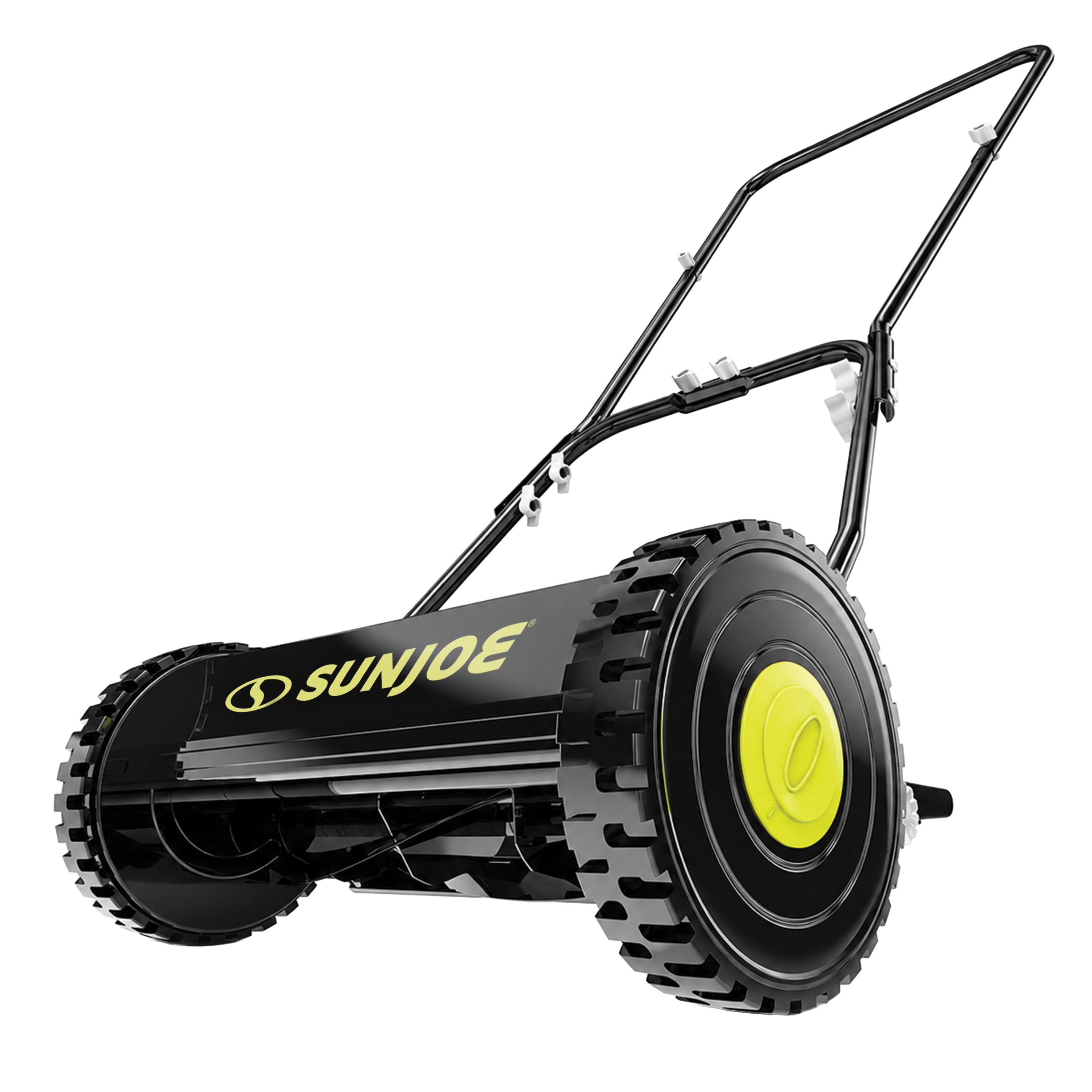 Sun Joe Manual Reel Mower without Grass Catcher | 16 inch | 4 Height Positions