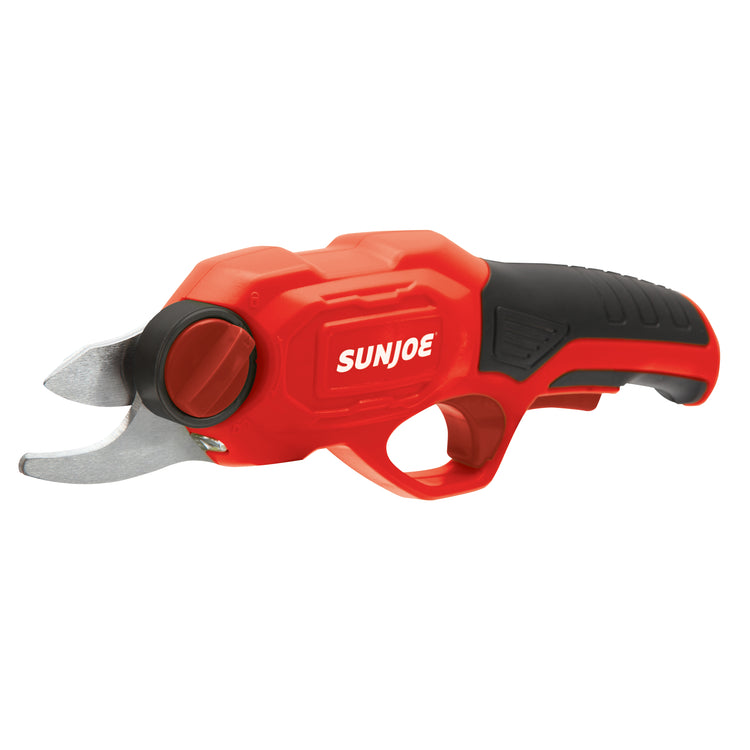 Sun Joe 3.6-volt red Cordless Rechargeable Power Pruner.