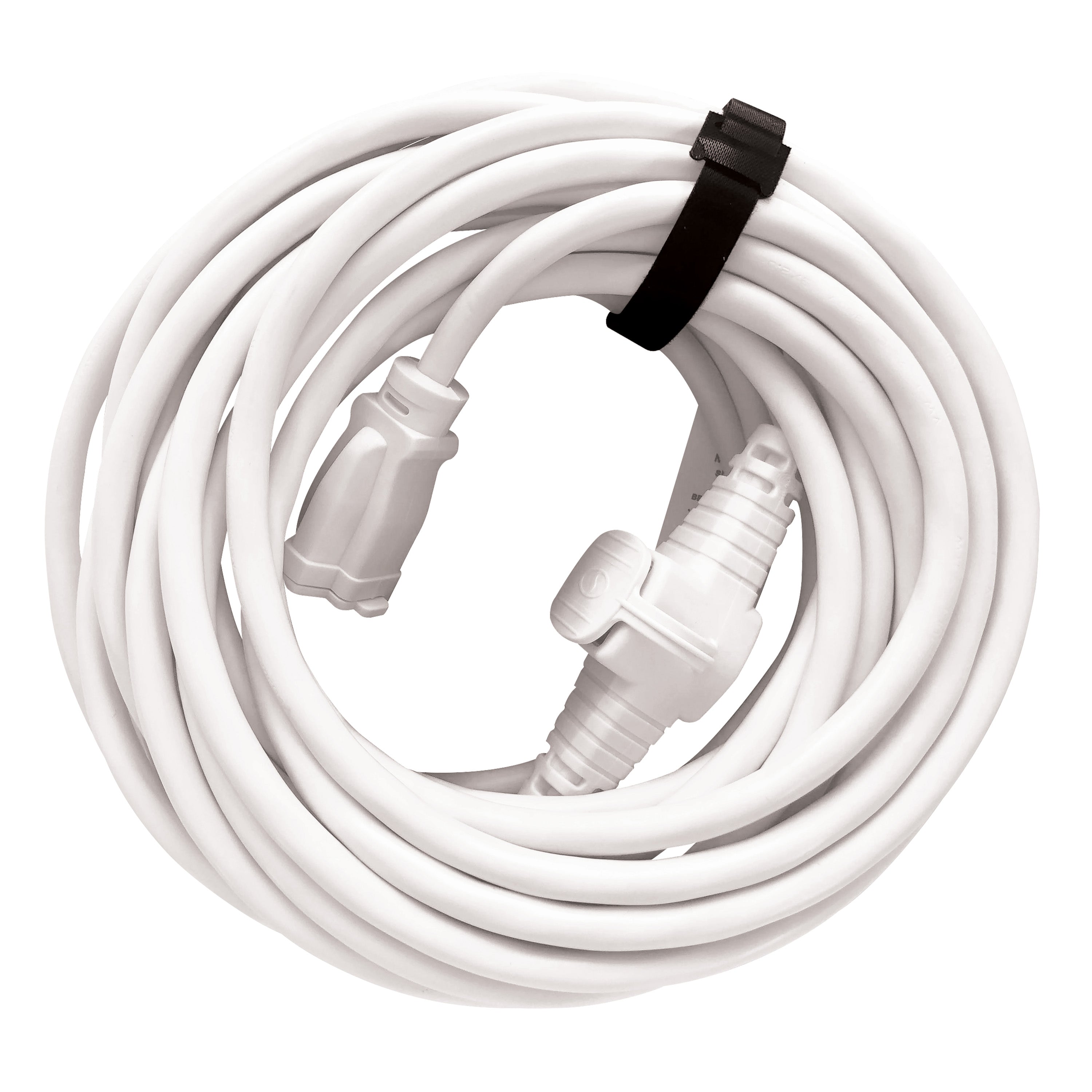 Snow Joe + Sun Joe PJEXT25MO-WHT Indoor + Outdoor Extension Cord | 25-Foot | Cord Connect Adapter | White