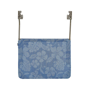 Bliss Hammocks Canopy for Rocking Chair in the blue flowers variation.