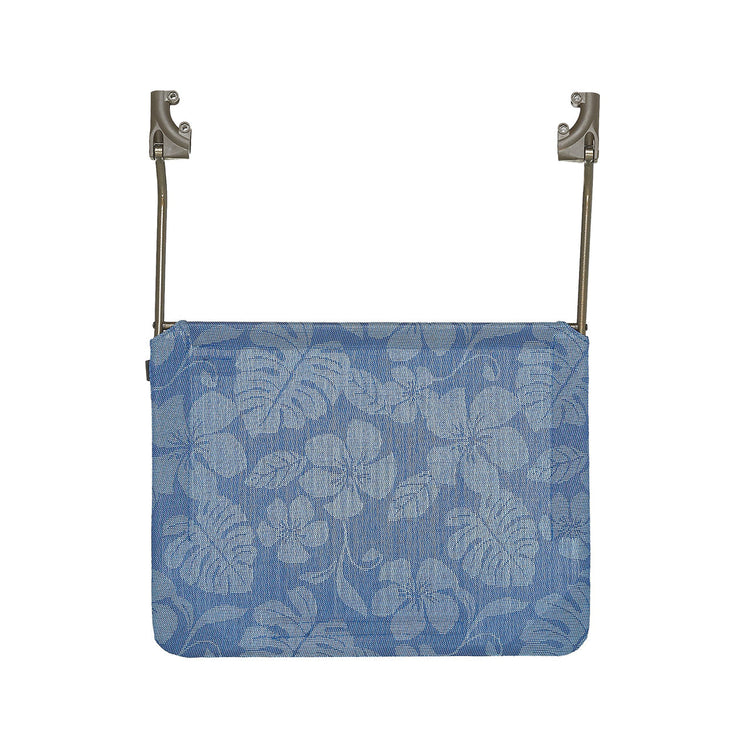 Bliss Hammocks Canopy for Rocking Chair in the blue flowers variation.