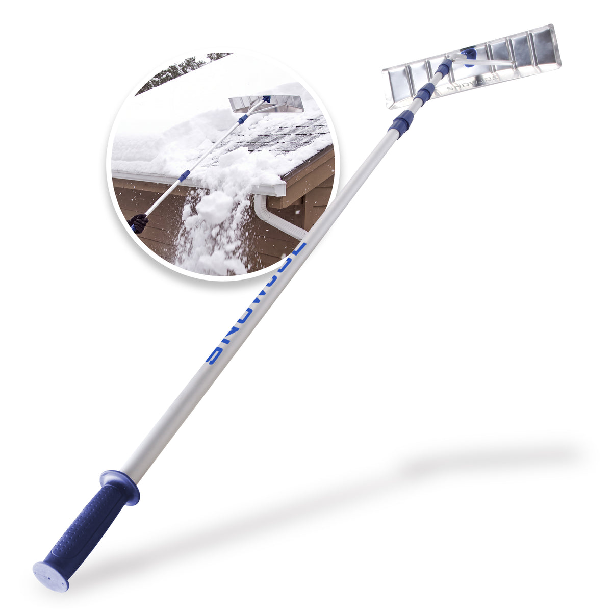 Snow Joe RJ205M Telescoping Snow Shovel Roof Rake | 21-Foot Extension | Aluminum