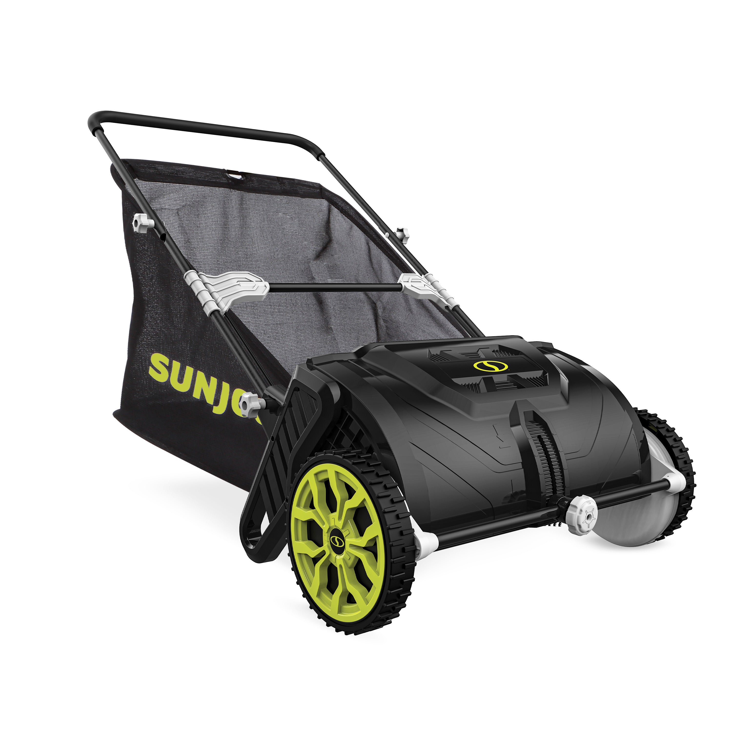 Sun Joe Manual Leaf Sweeper | 22-Gal Collection Bag | 21-Inch Cleaning Width