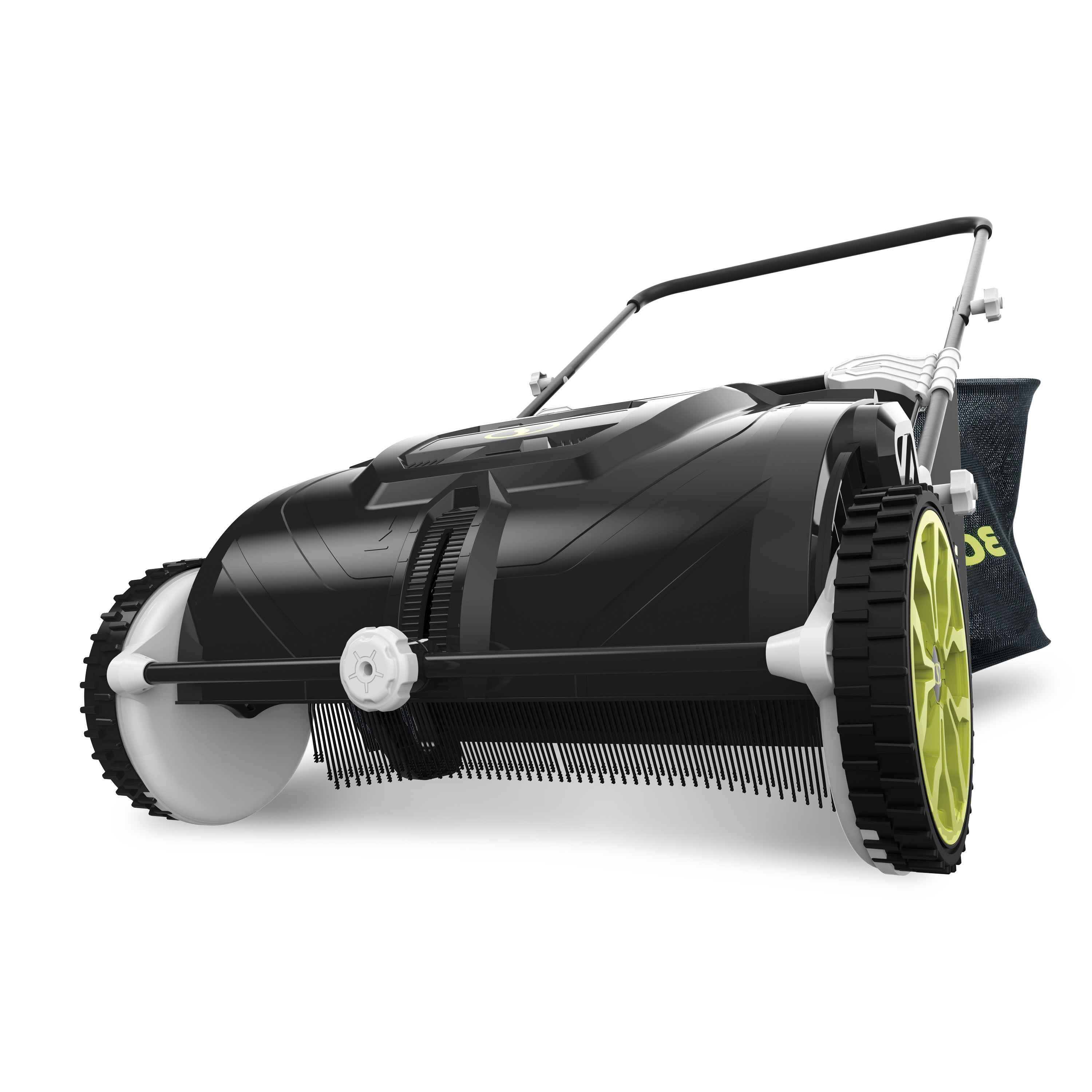 Sun Joe Manual Leaf Sweeper | 22-Gal Collection Bag | 21-Inch Cleaning Width