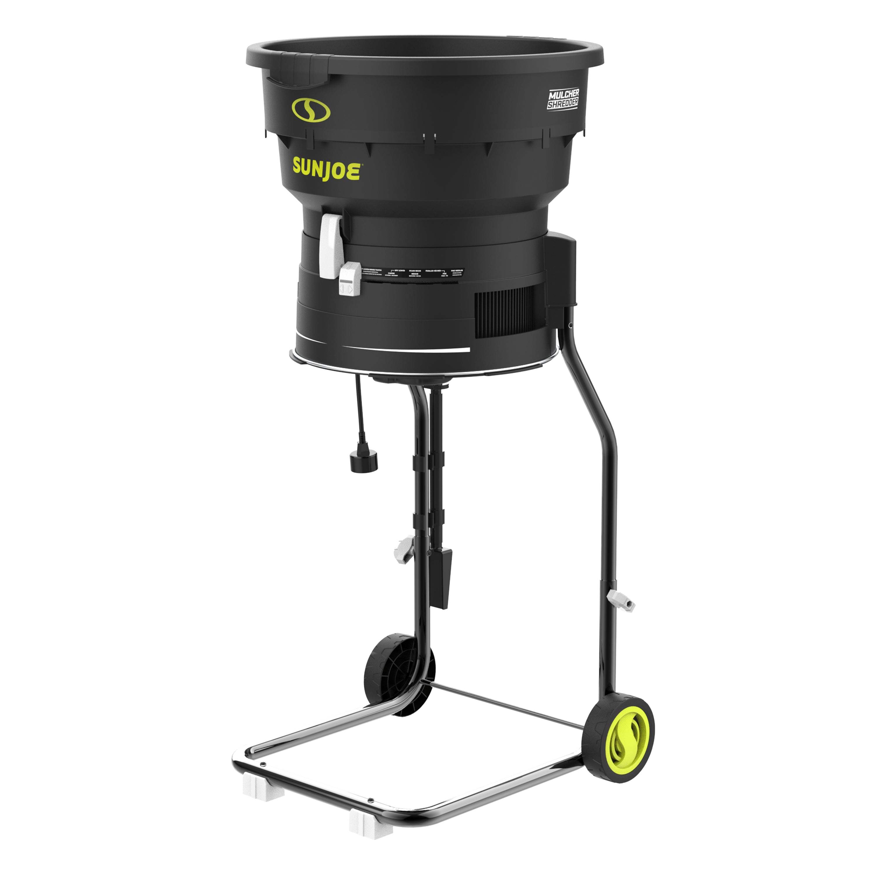 Sun Joe Bladeless Electric Leaf Mulcher + Shredder | 15 Amp | 8,000 RPM | Mulches Up To 55 Gallons of Leaves Per Minute