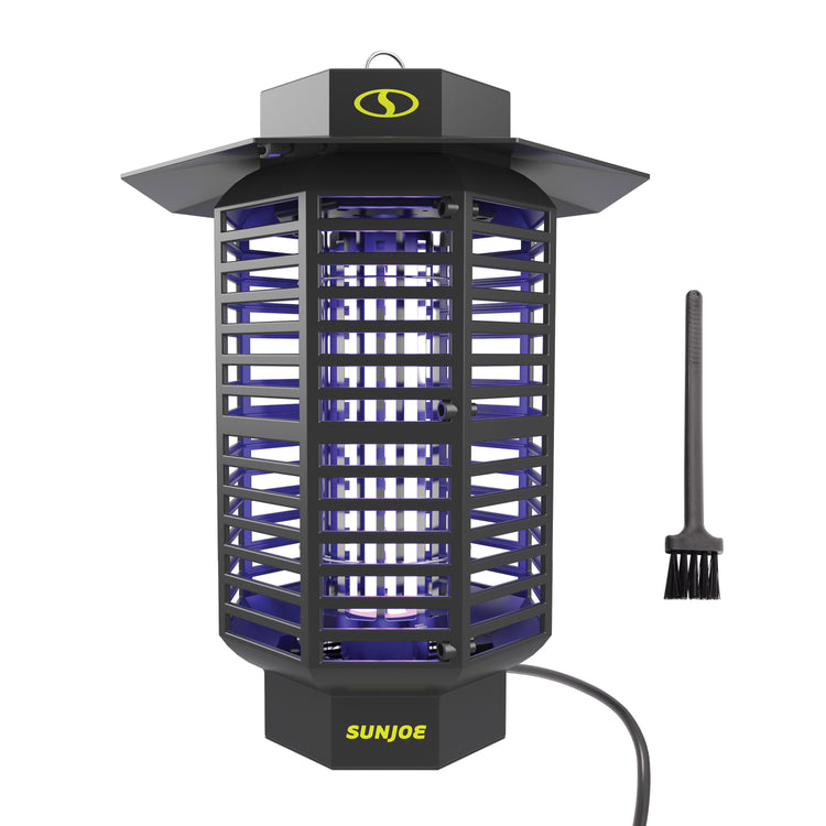 Sun Joe 18-Watt UV Indoor and Outdoor Bug Zapper with cleaning brush.