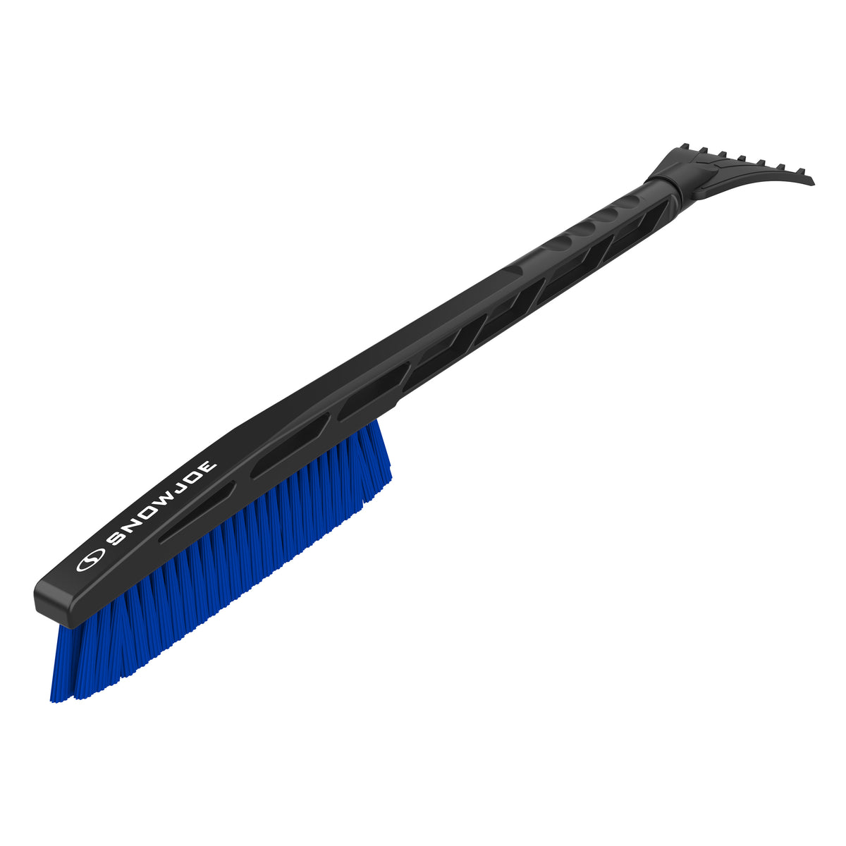 Snow Joe Compact Ice Scraper + Snow Brush | Thick Brush | Contour Grip | 24-Inch
