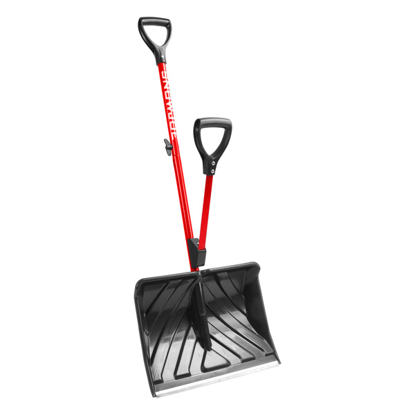 Snow Joe SJ-SHLV01-RED Shovelution Strain-Reducing Snow Shovel | Sprin