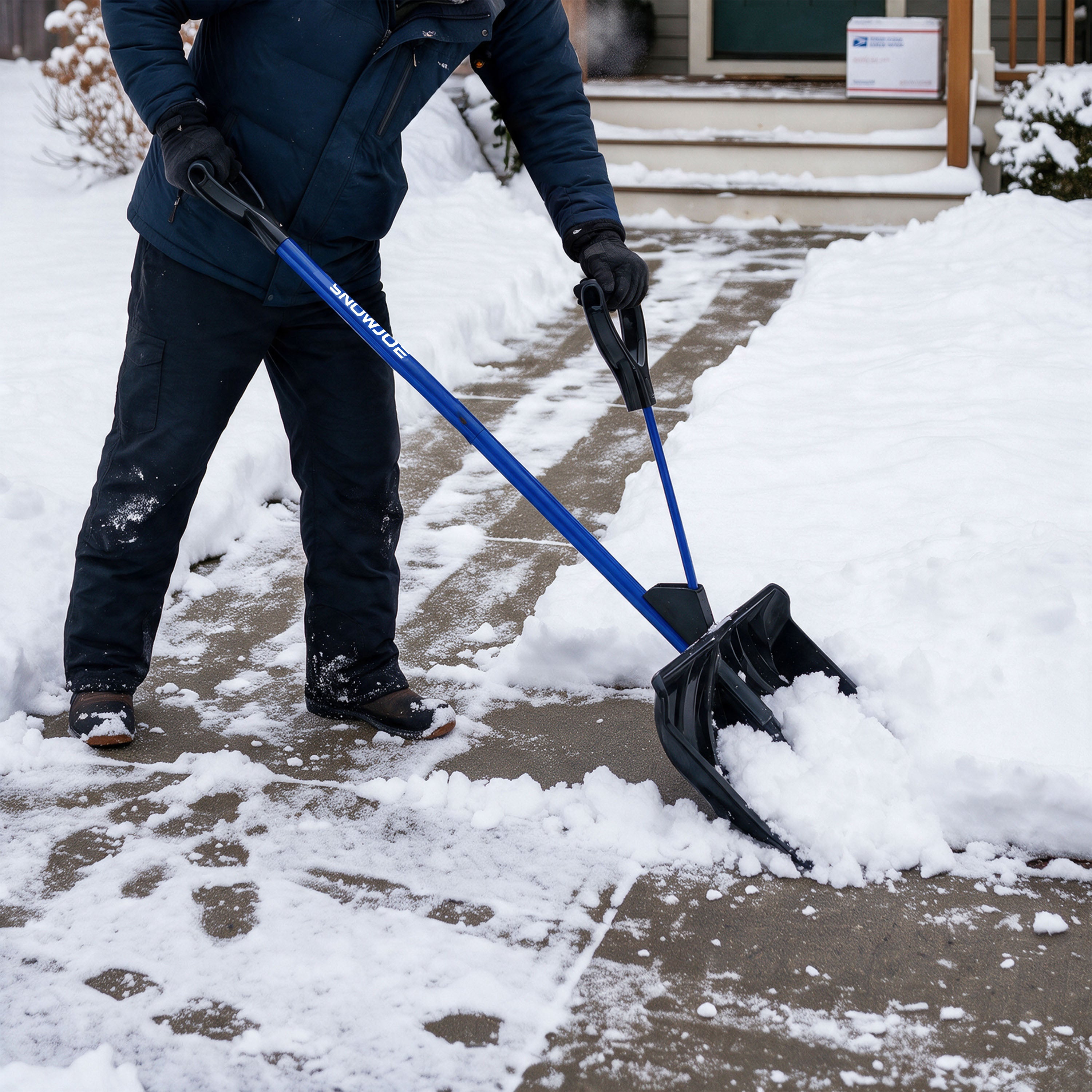 Snow Joe Shovelution Strain-Reducing Snow Shovel | 20-Inch | Spring As