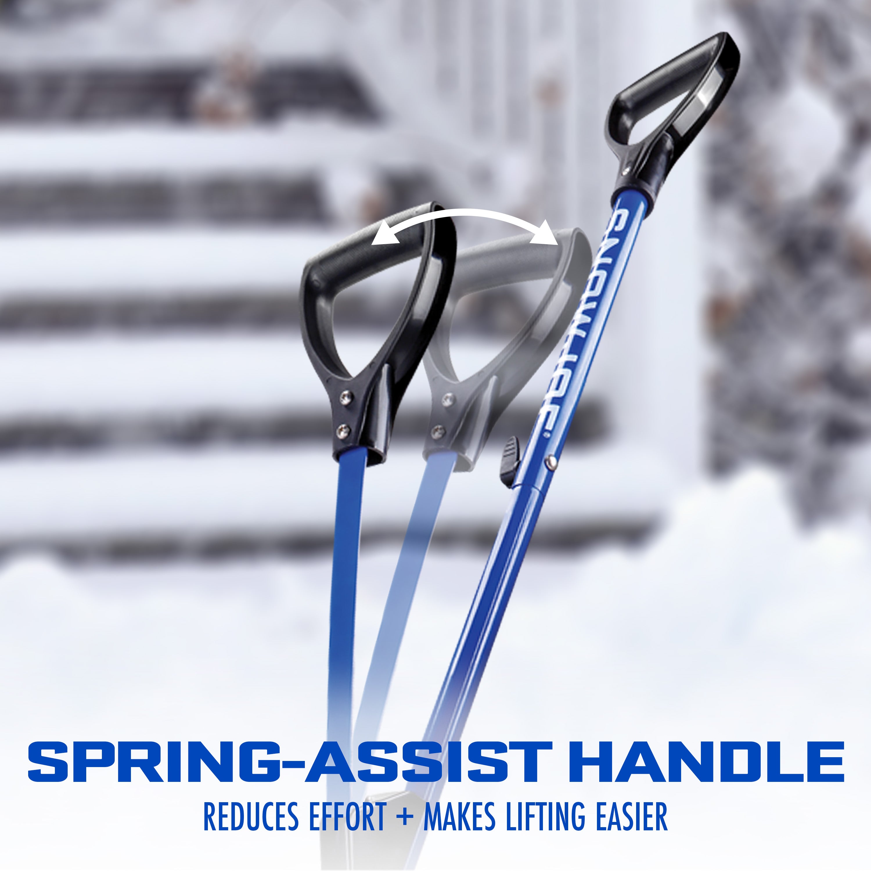 【ＳＪ】 Snow Joe Shovelution Strain-Reducing Snow Shovel | 20-Inch | Spring As