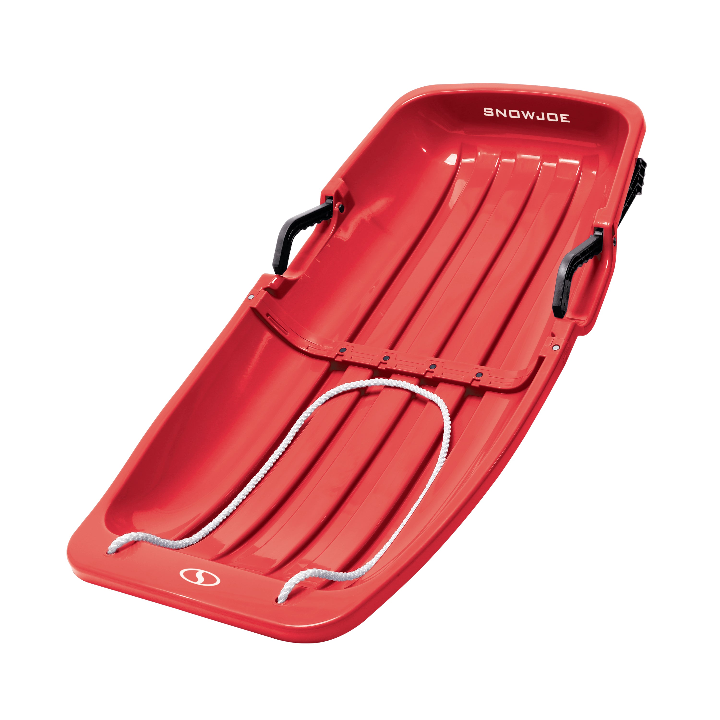 Snow Joe SJ-SLD34-RED Snow Sled for Kids 4-8 | Fits 2 Riders | 34-inch