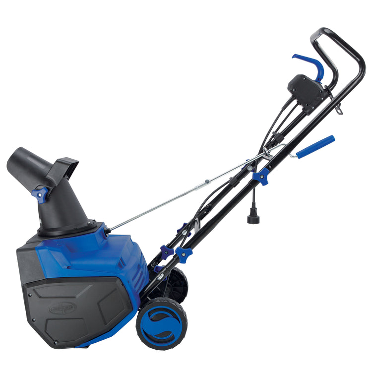 Left-side view of the Snow Joe 13-amp 18-inch Electric Single Stage Snow Thrower.