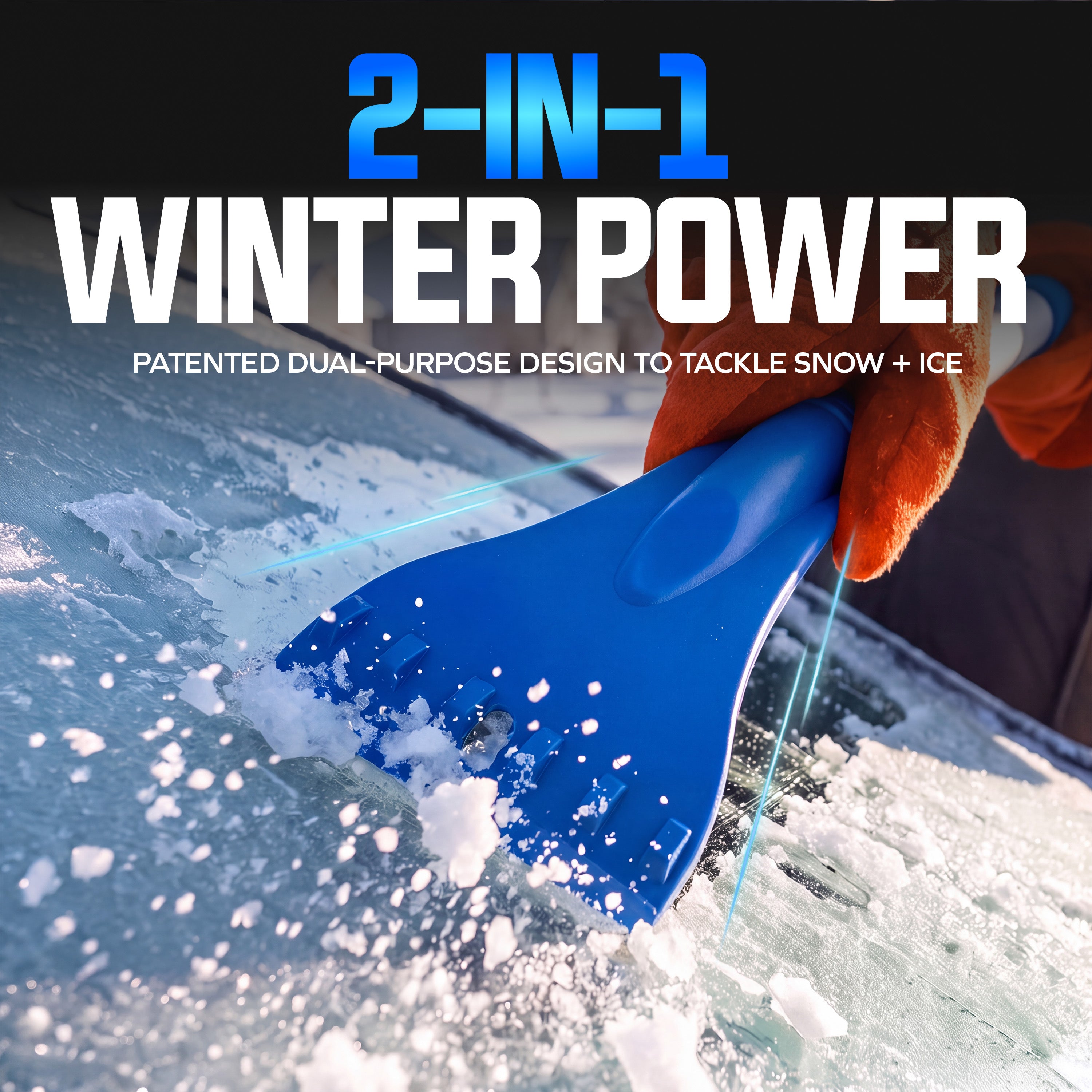 Snow Joe The Original 2-In-1 Telescoping Snow Broom + Ice Scraper | 18
