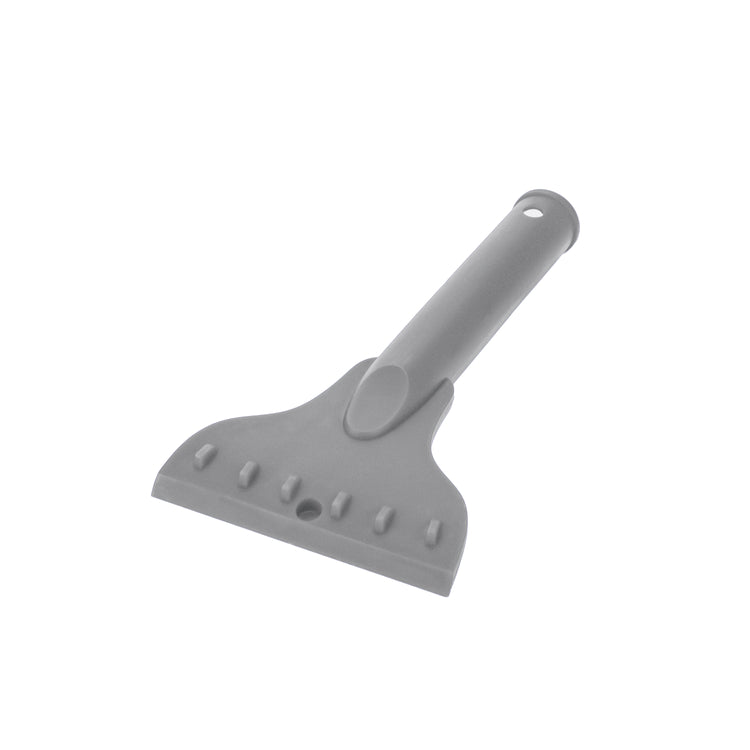 Gray ice scraper attachment for the Snow Joe 4-in-1 gray-colored Multi-purpose auto snow tool kit.