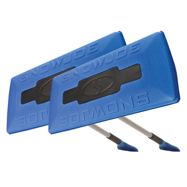 Snow Joe SJBLZD-JMB2-SJB 2-Pack Jumbo Telescoping Snow Broom + Ice Scr