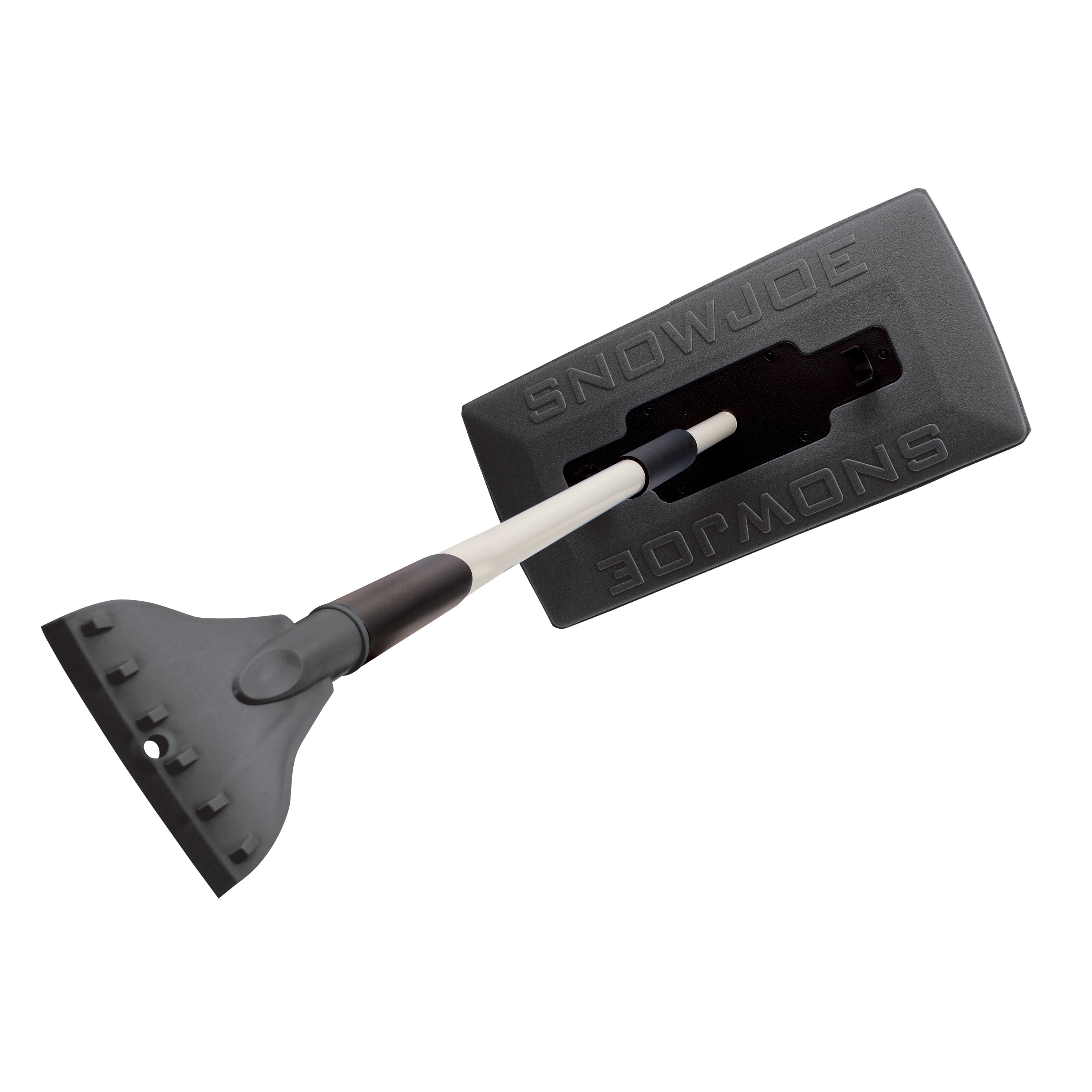 Snow Joe 19-inch 2-In-1 Telescoping black Snow Broom and Ice Scraper.