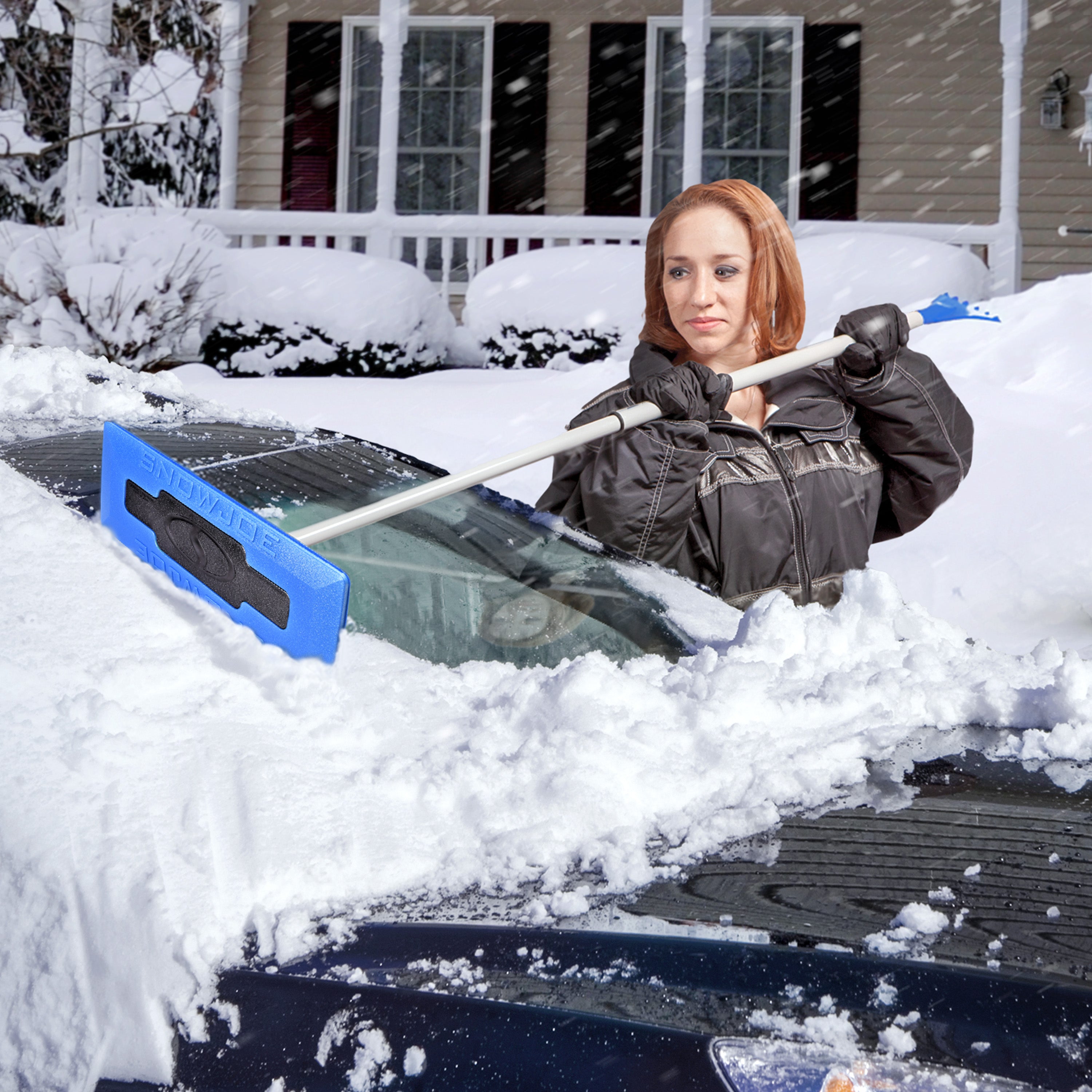 スノープラウ 除雪機 ブリザード BLIZZARD Snow Joe SJBLZD-PRX The Original 2-In-1 Telescoping Snow Broom + Ice S