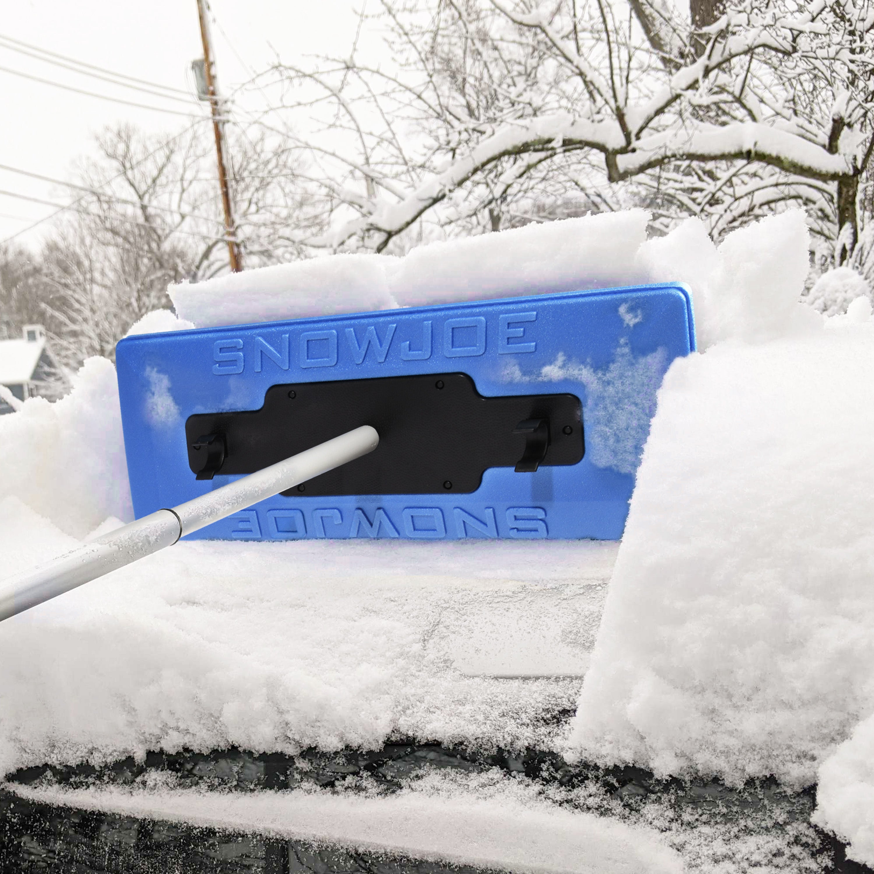 Snow Joe SJBLZD-PRX The Original 2-In-1 Telescoping Snow Broom + Ice S