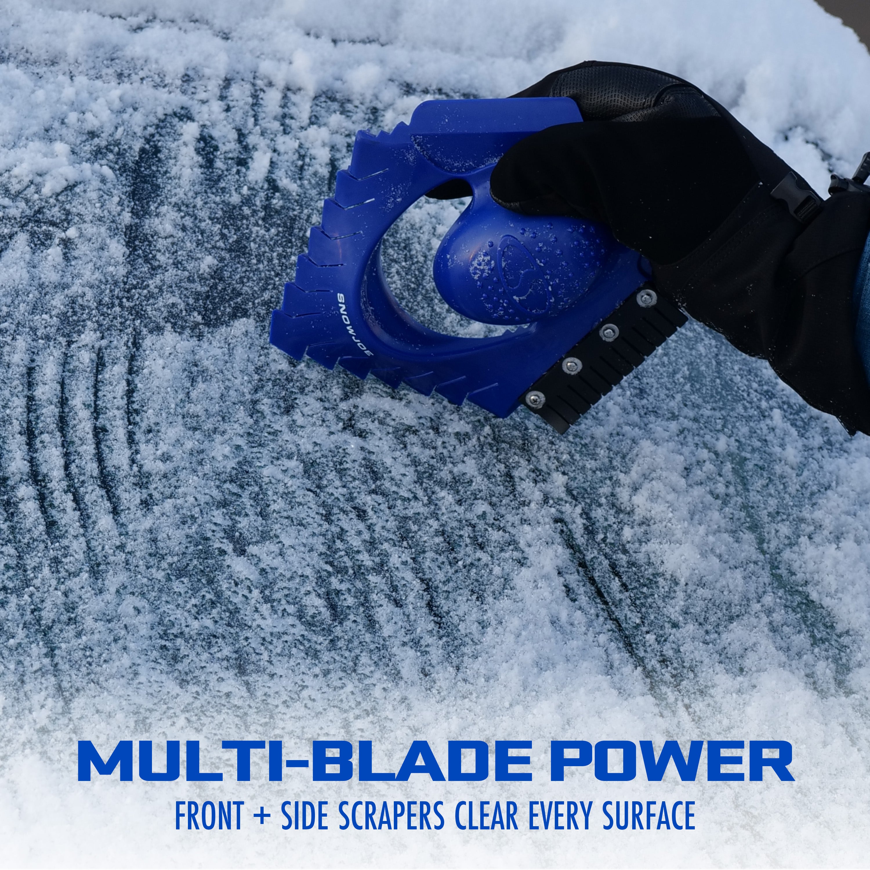 Snow Joe Ice Dozer Ice & Snow Scraper Tool | Squeegee Brush | Windshie