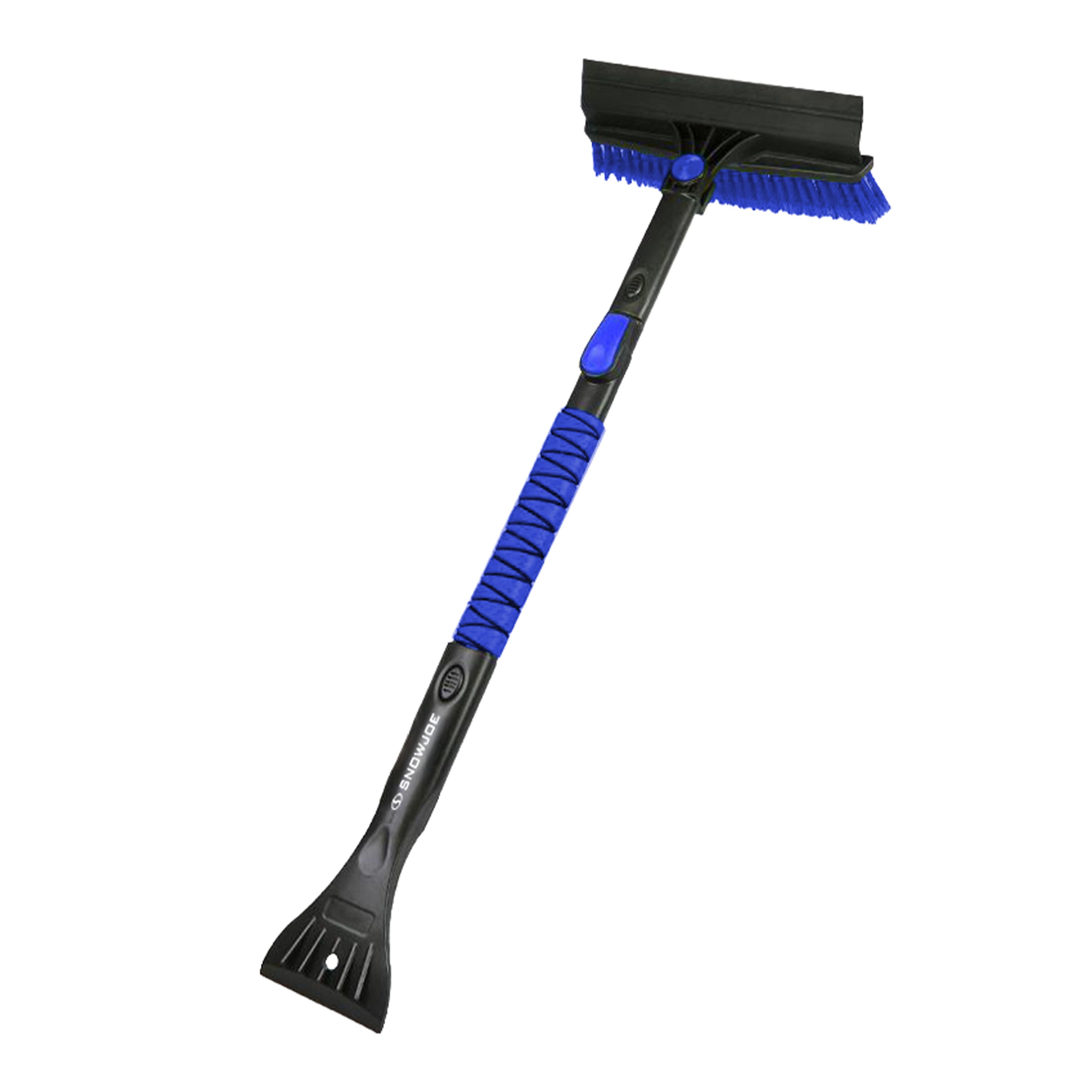 Snow Joe Winter Telescopic Snow Removal Brush + De-icing Shovel | Ergonomic Brush Head Design | 40-Inch Telescopic