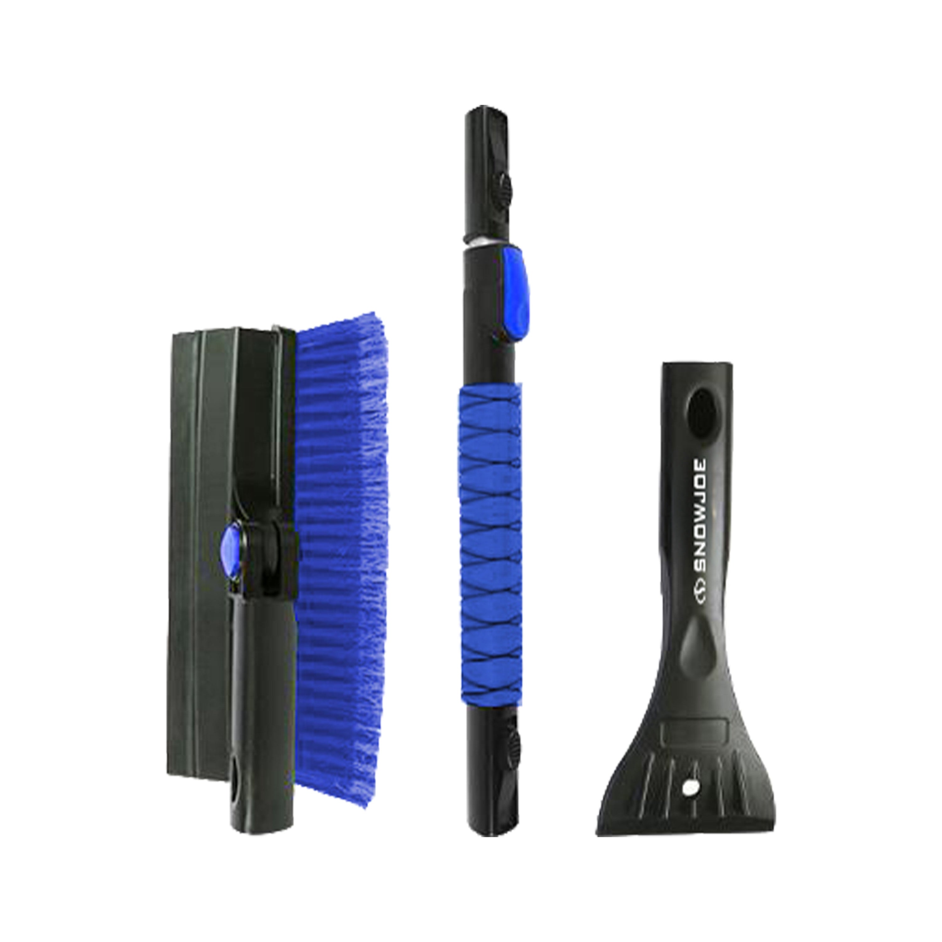 Snow Joe Winter Telescopic Snow Removal Brush + De-icing Shovel | Ergonomic Brush Head Design | 40-Inch Telescopic