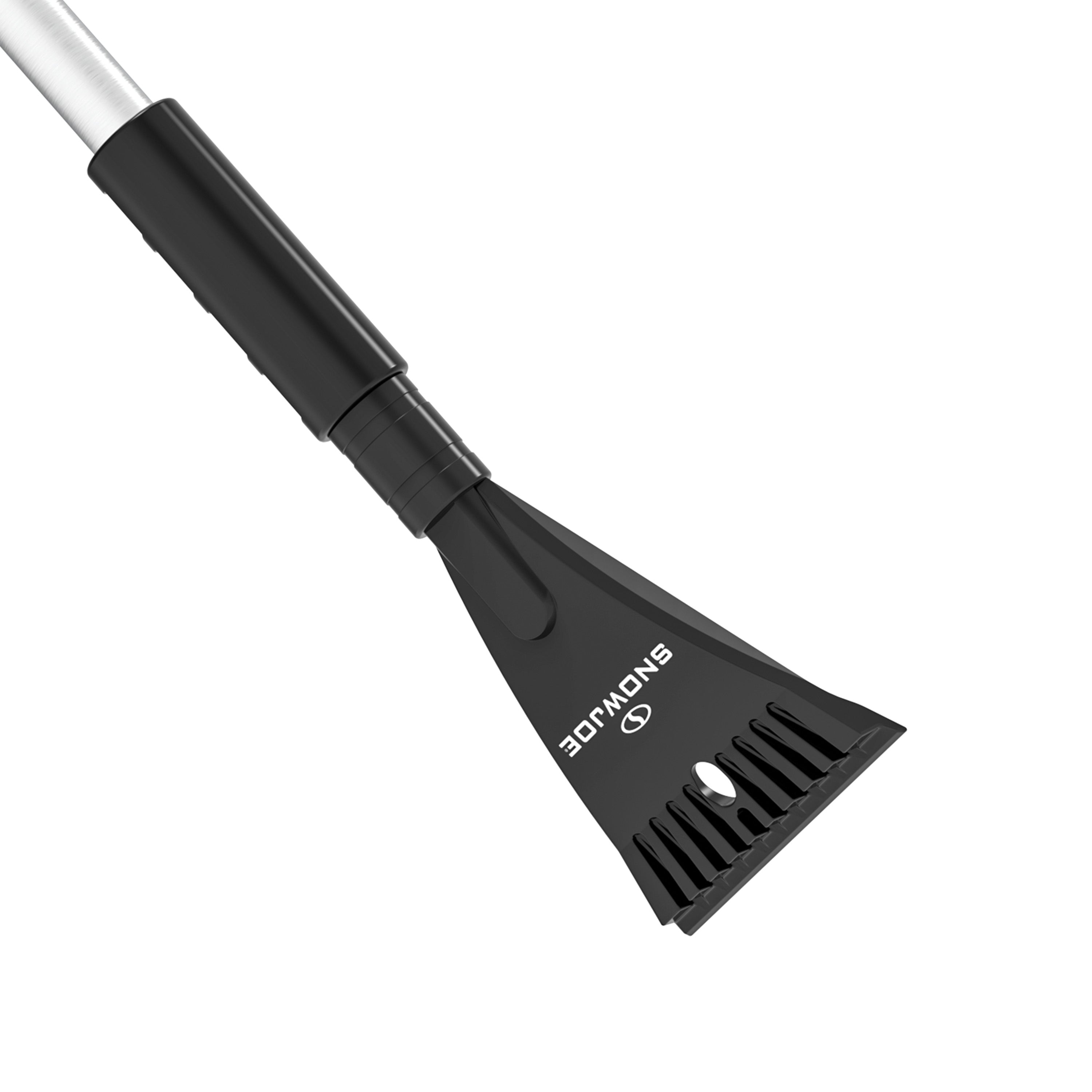 Snow Joe SJEG-SB52 Winter Telescopic Snow Removal Brush + De-icing Shovel | 360° Swivel Adjustment | 52-Inch Telescopic