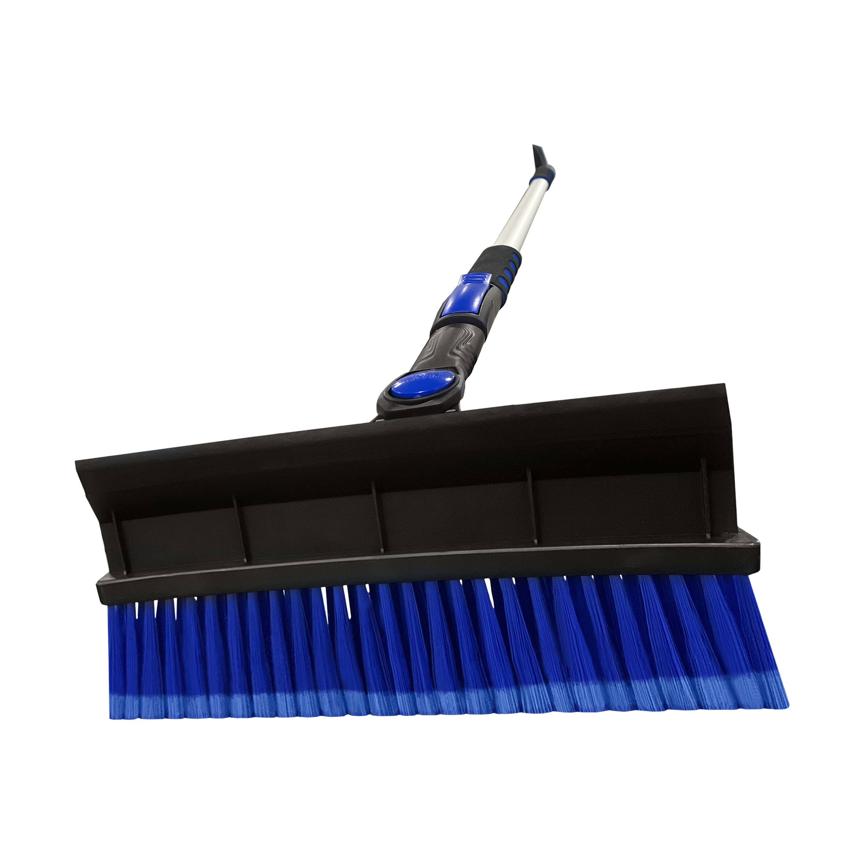 Snow Joe SJEG-SB60 Winter Telescopic Snow Removal Brush + De-icing Shovel | 180° Swivel Adjustment | 60-Inch Telescopic
