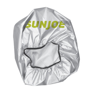 Bottom view of the Sun Joe Universal weather-proof generator cover.