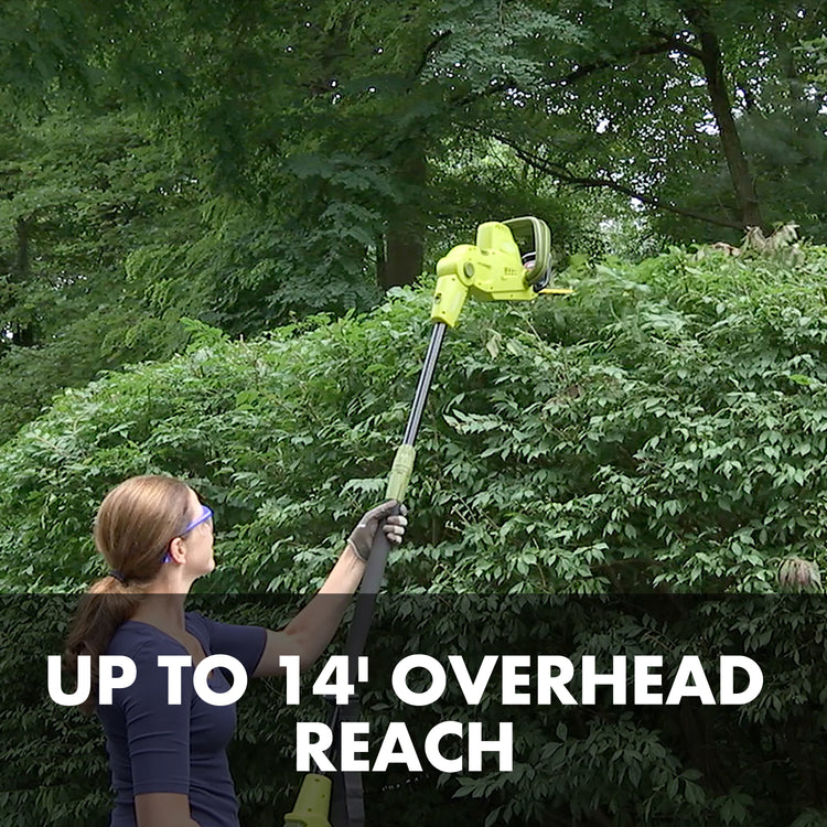 Up to 14 feet of overhead reach.