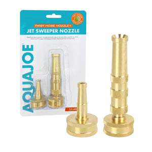 garden hose jet spray ultralight sweeper nozzle with shut off Sun Joe 2-In-1 Twist Hose / Jet Sweeper Nozzle SJI-4BHNC