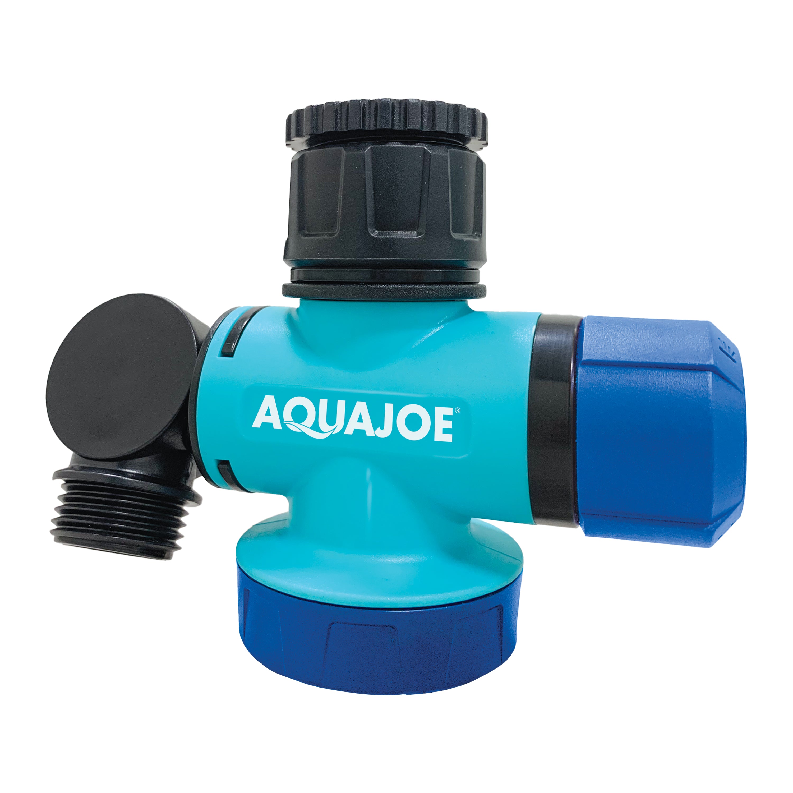 Aqua Joe Multi-Function Outdoor Faucet and Garden Hose Tap Connector | 3/4-Inch Thread Size