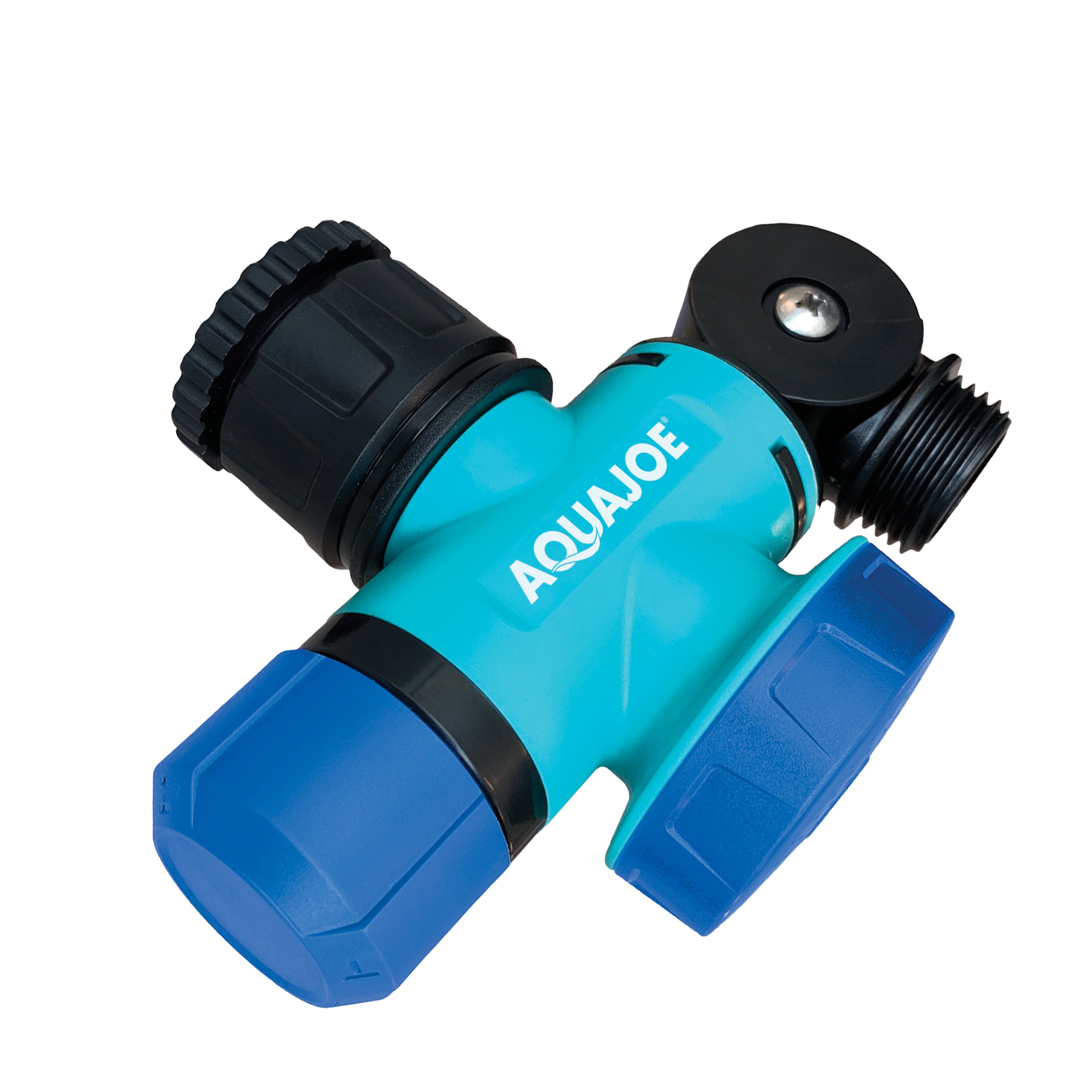 Aqua Joe Multi-Function Outdoor Faucet and Garden Hose Tap Connector | 3/4-Inch Thread Size