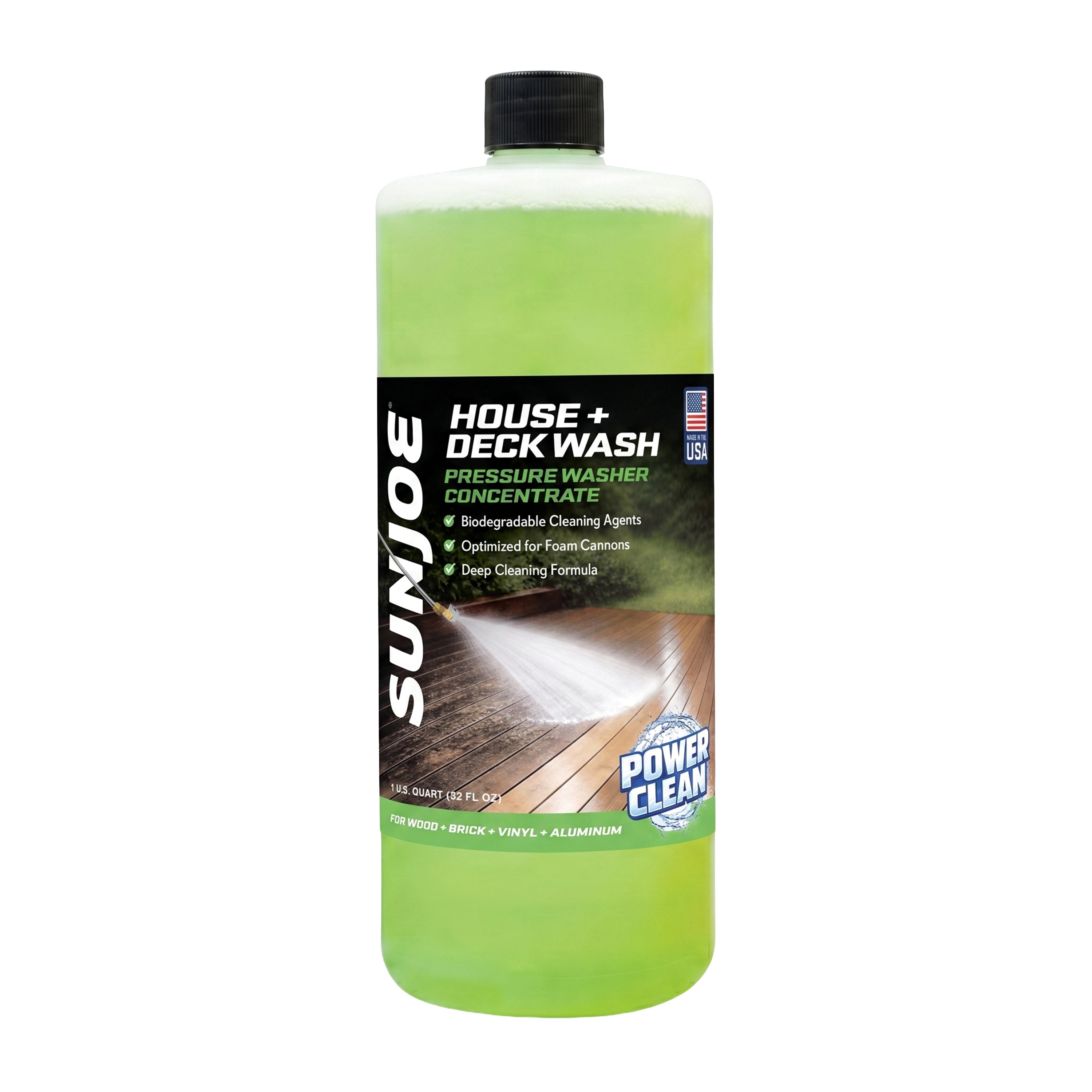 Sun Joe 3-Pack Pressure Washer Concentrate Trio | House and Deck Wash | Auto Foam | All Purpose Cleaner