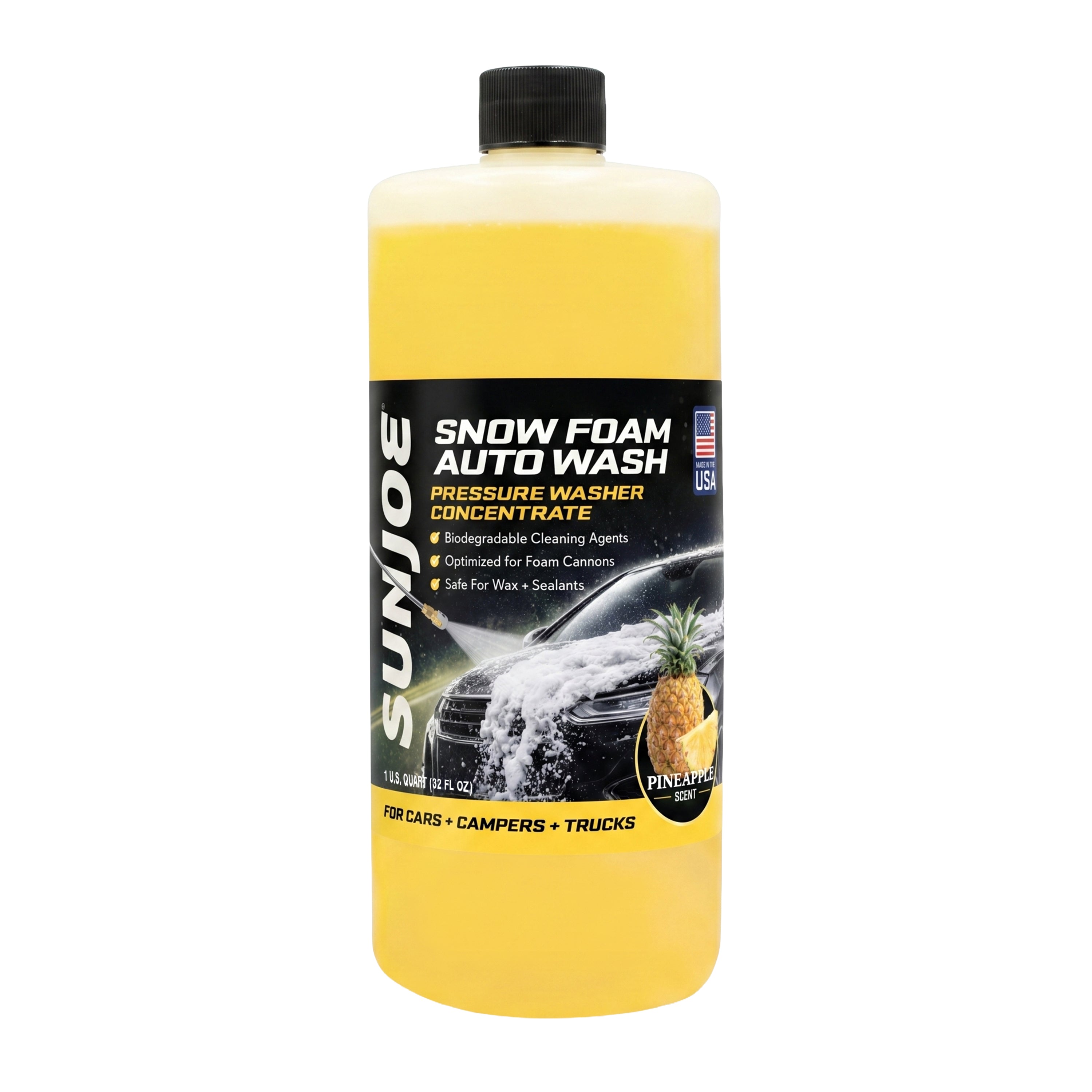 Sun Joe 3-Pack Pressure Washer Concentrate Trio | House and Deck Wash | Auto Foam | All Purpose Cleaner