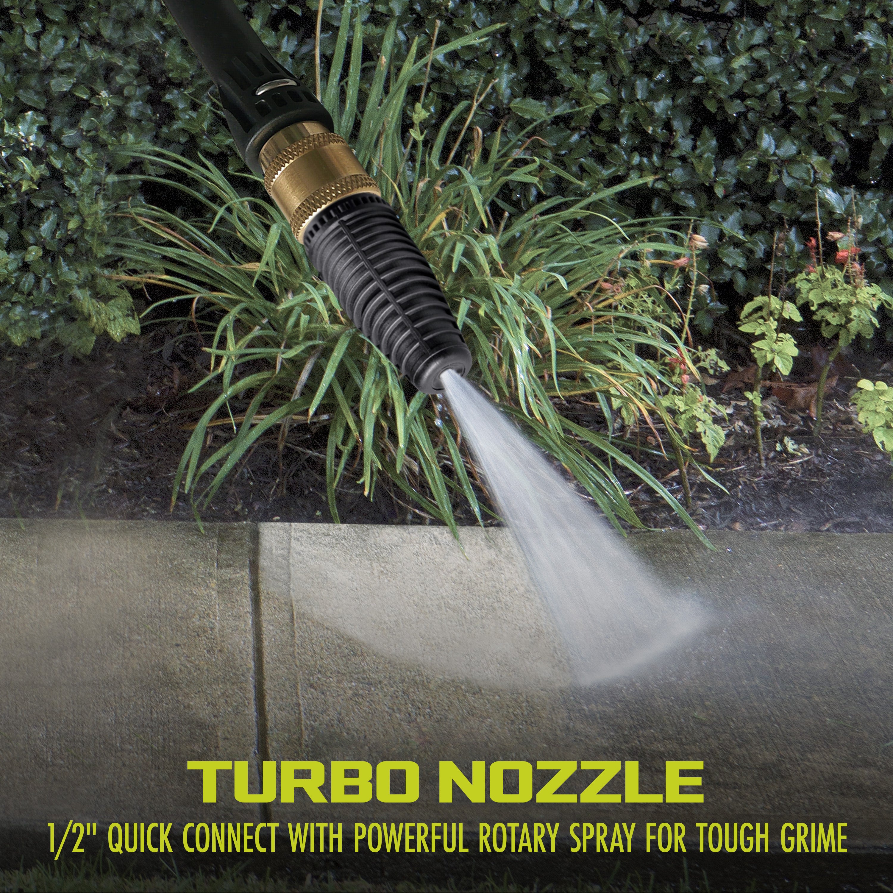 Turbo nozzle of sun joe home cleaning system removs dirt from pavers