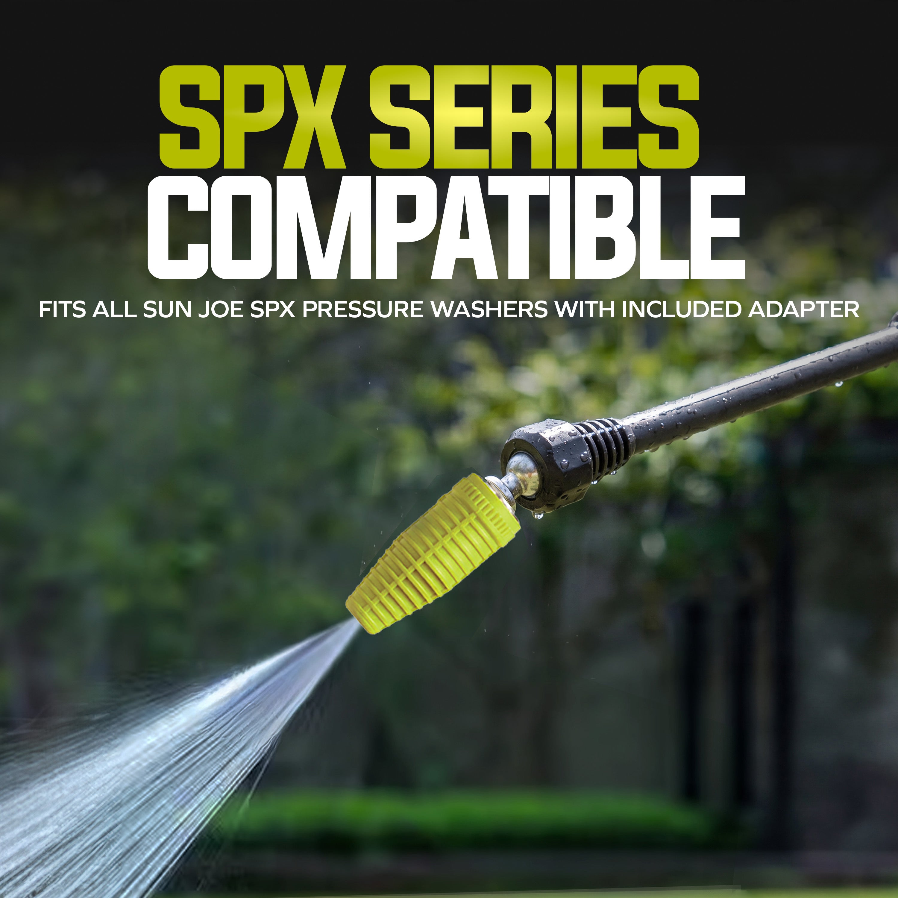 Sun Joe Multi-Angle Rotary Spray Wand Pressure Washer Attachment for SPX Series | Adjustable Rotating Nozzle | Extended Reach