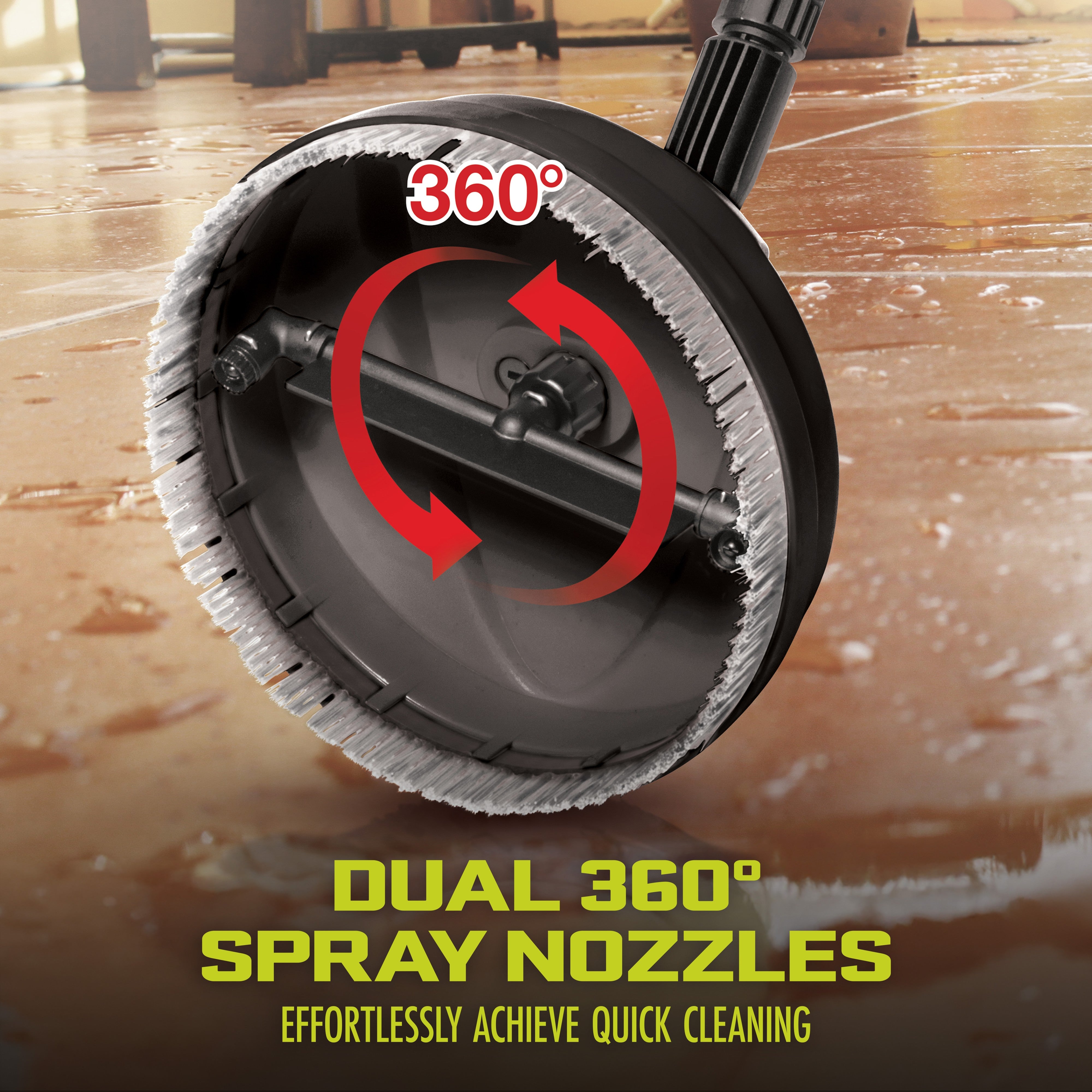 Sun Joe Pressure Washer Patio Cleaning Bundle | Surface & Patio Cleaner + Turbo Spray Nozzle