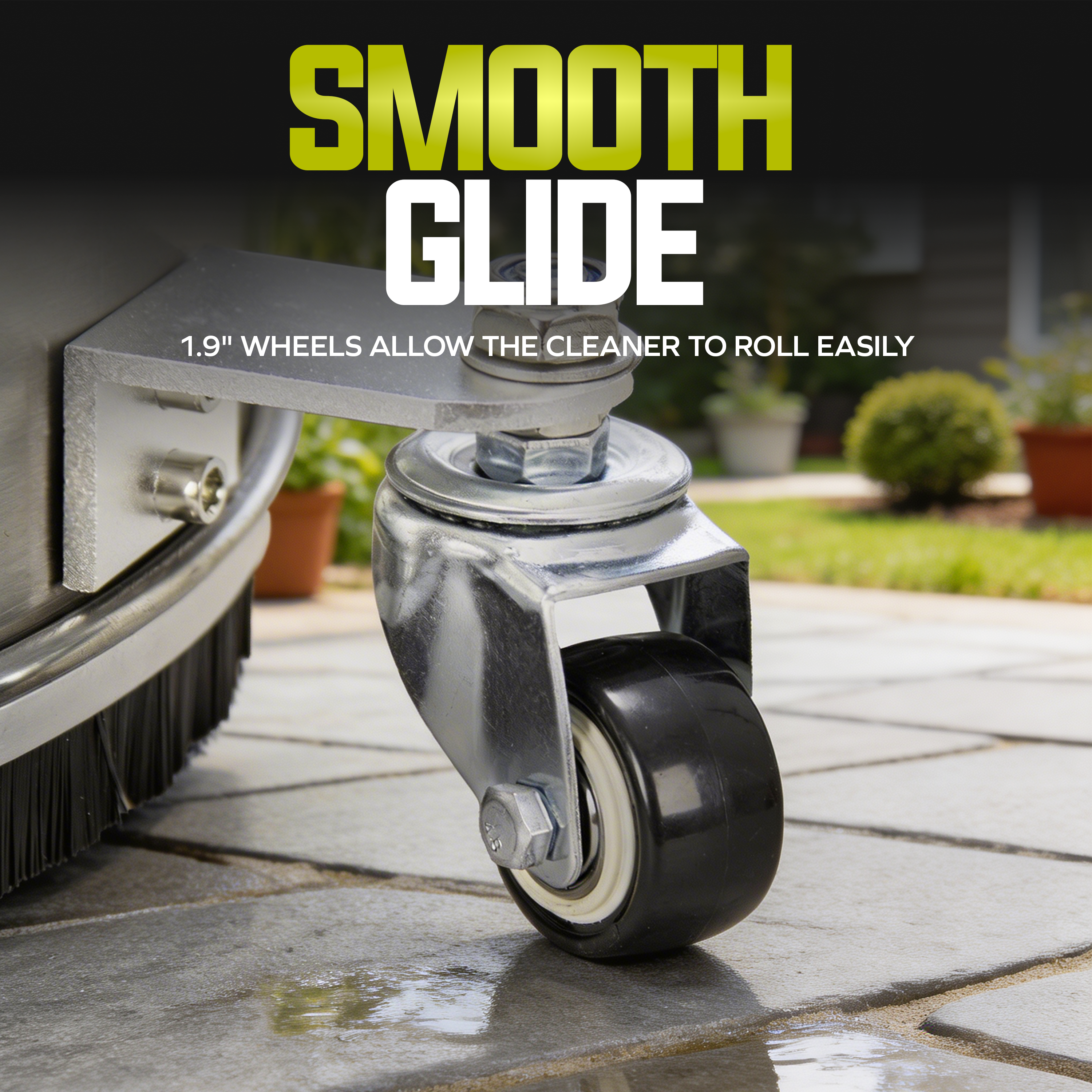 Sun Joe Multi-Surface Deck + Patio Cleaning Attachment for SPX Series Pressure Washers | 13-inch | Stainless Steel