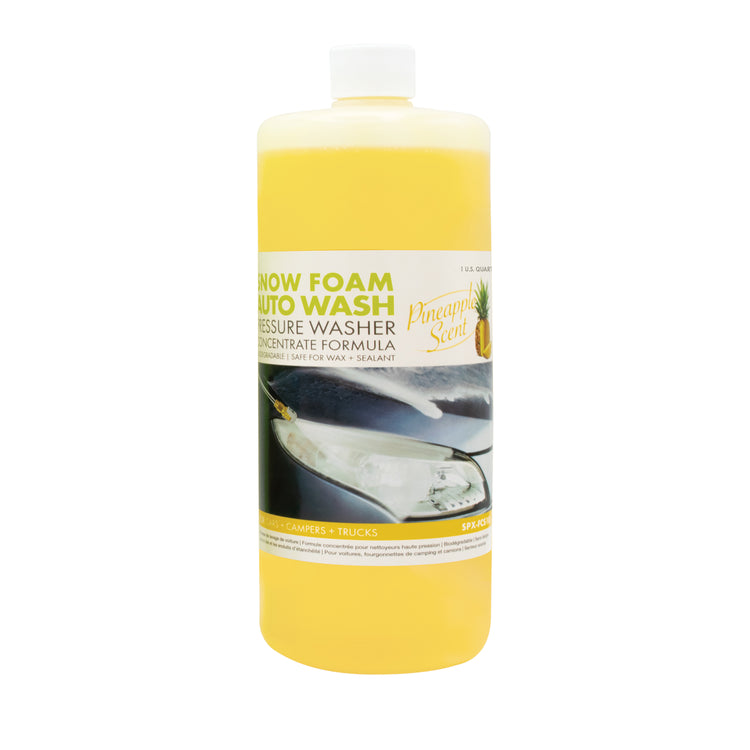 Sun Joe 1 quart pineapple scented Snow Foam Pressure Washer Detergent.