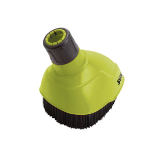 Rear-angled view of the splash guard brush.