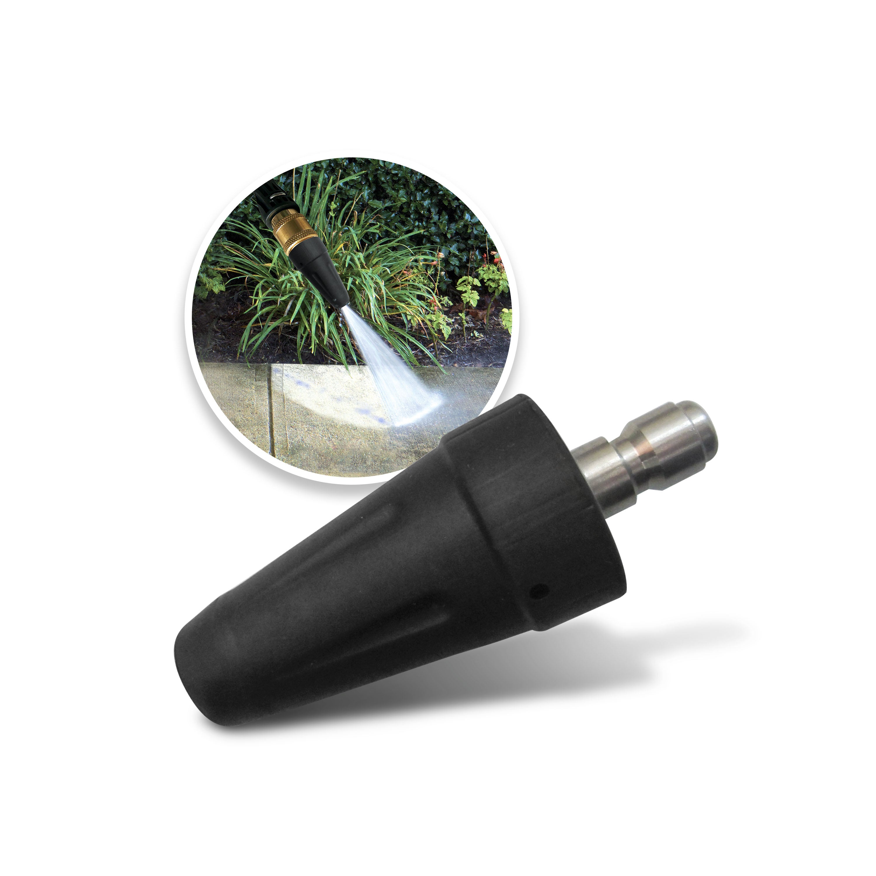 Sun Joe SPX-TSN-34S Universal Turbo Head Spray Nozzle for SPX Series Pressure Washers and Others | 1/4-Inch Quick-Connect