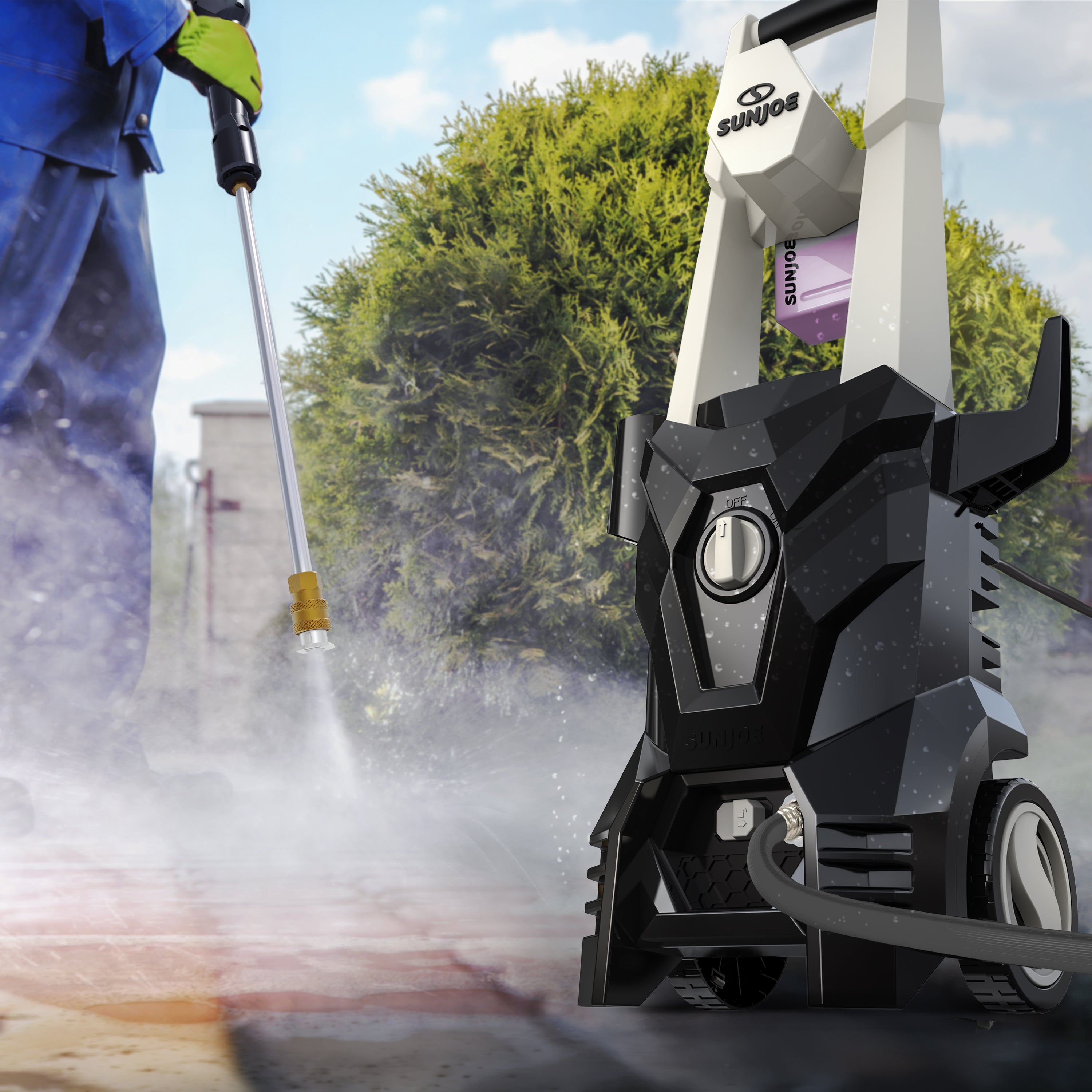 Sun Joe 2000 PSI Max All-Purpose Electric Pressure Washer | 13-Amp | 4 Nozzles | Foamer Cannon