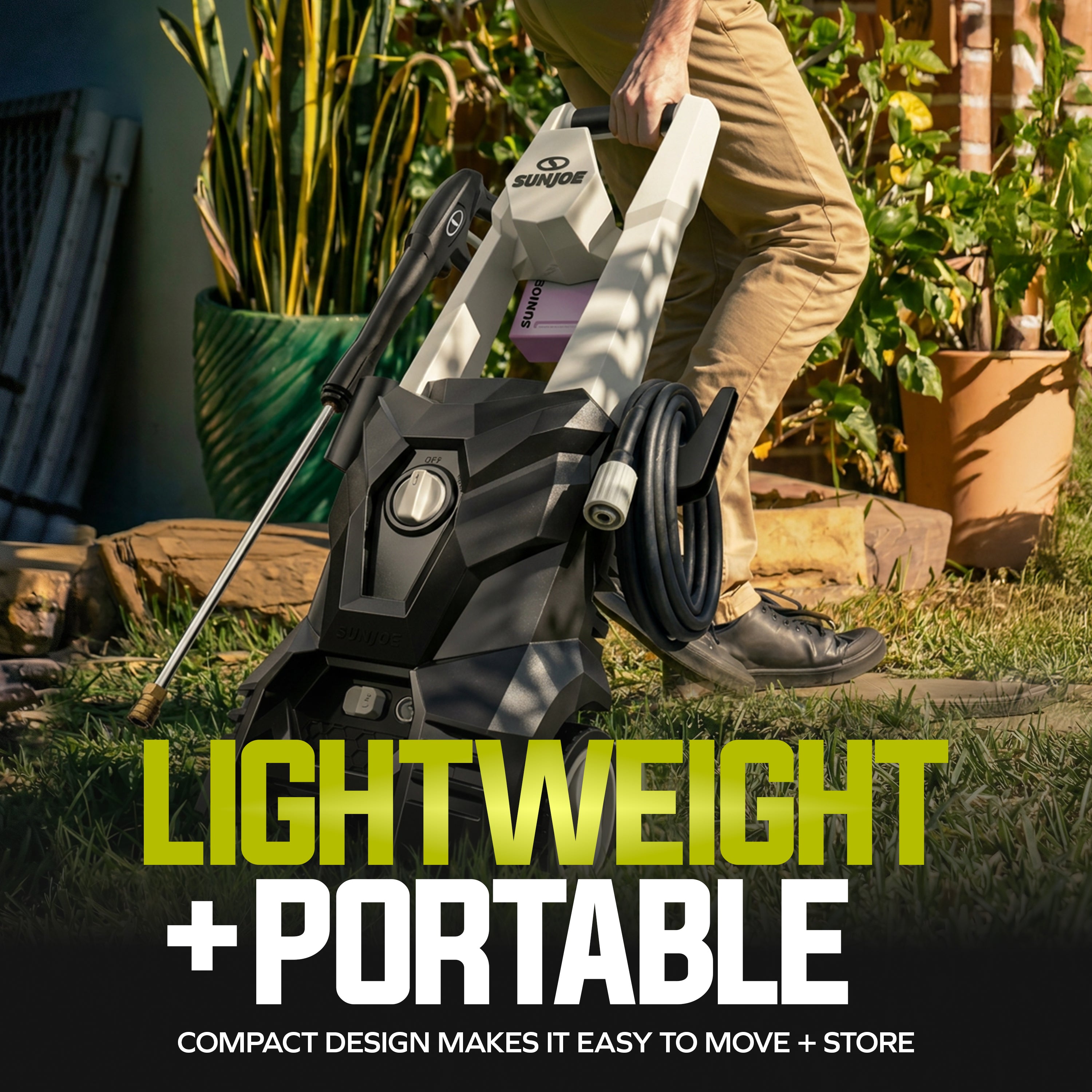 Sun Joe 2000 PSI Max All-Purpose Electric Pressure Washer | 13-Amp | 4 Nozzles | Foamer Cannon
