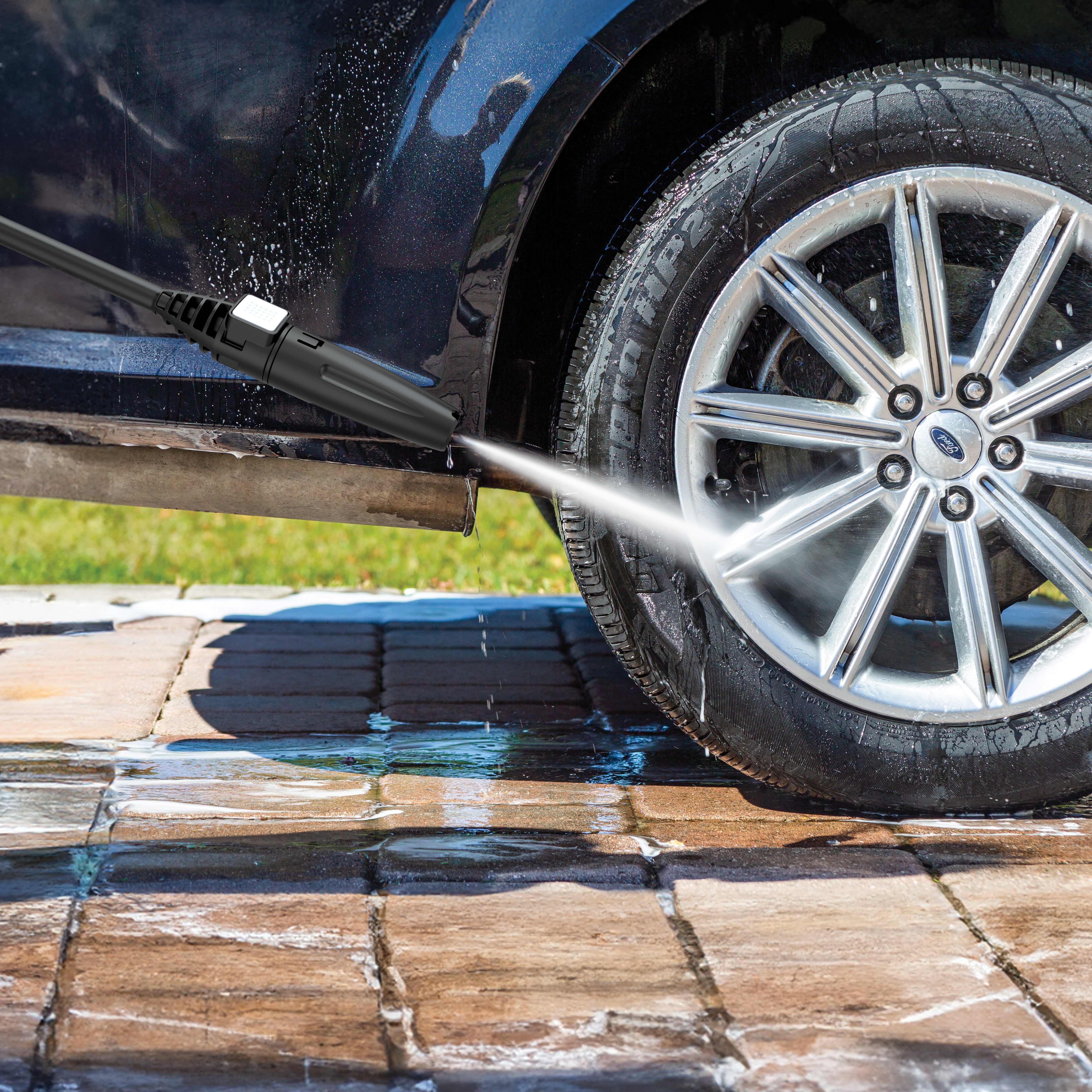 Sun Joe Electric Pressure Washer | Adjustable Spray Wand | Easy Carry Handle