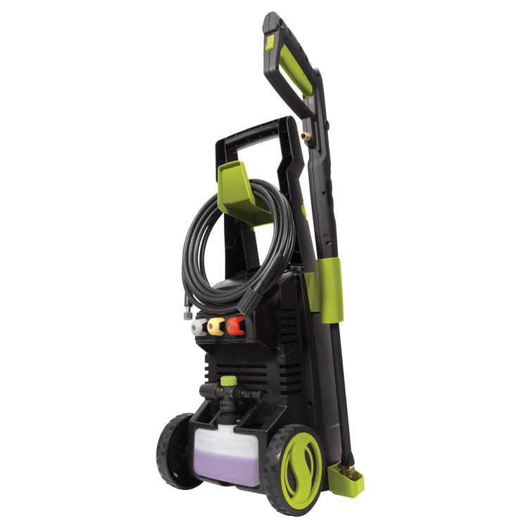 Rear-angled view of the Sun Joe 13-amp 1950 PSI Electric Pressure Washer.