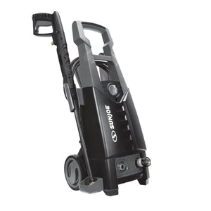 Angled view of the Sun Joe 13-amp 2100 PSI Black Electric Pressure Washer.