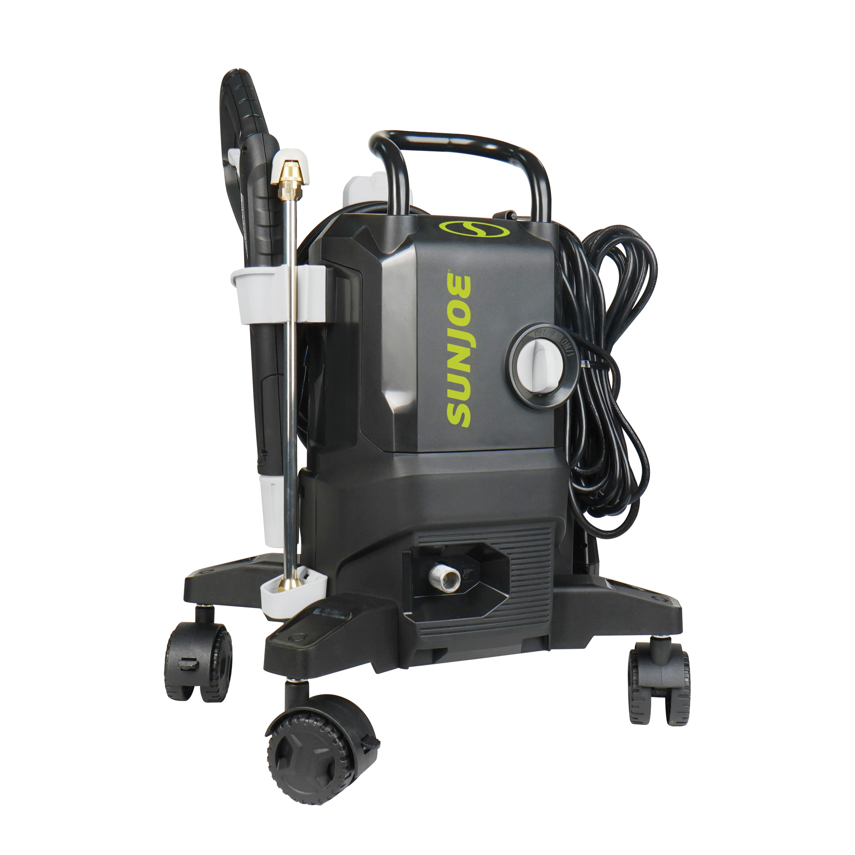Sun Joe SPX3000-QW2 Electric Pressure Washer W/ Wheels | 7-Pc Accessory Kit | 14.9-Amp | 2200 Rated PSI | 1.1 Rated GPM